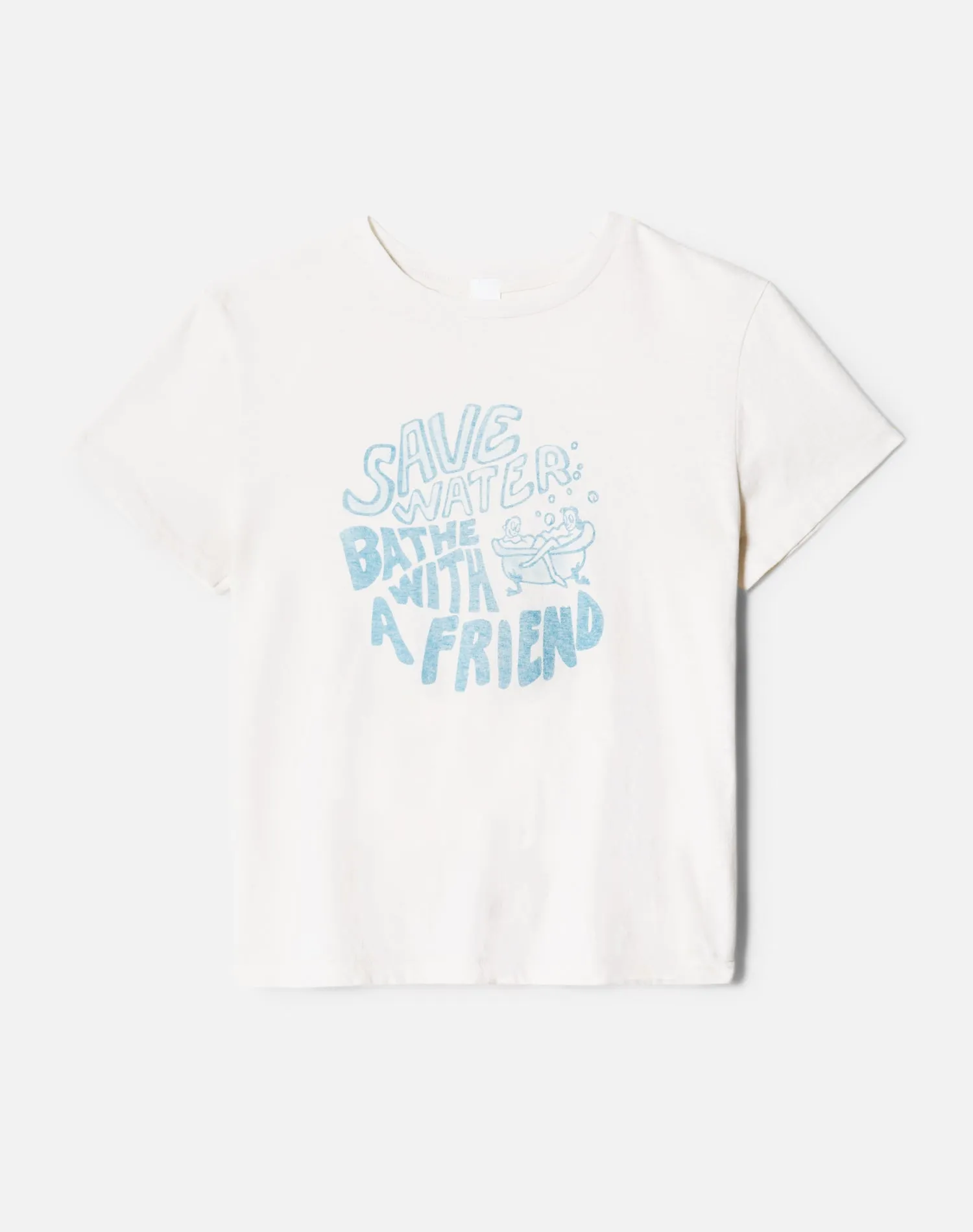 Classic "Save Water" Tee - Vintage White sold by Re/Done