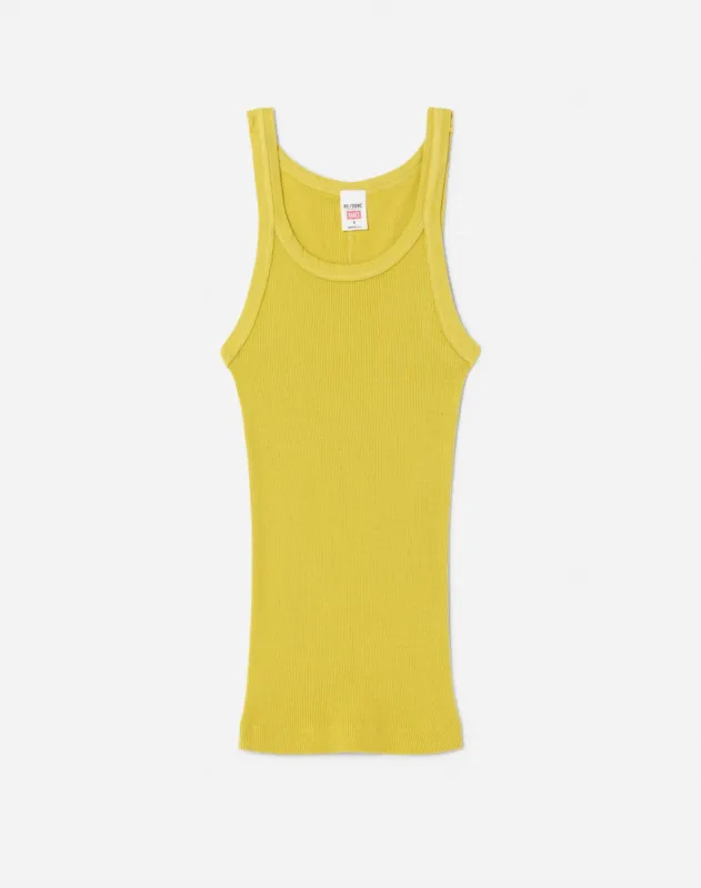 Ribbed Tank -  Pear sold by Re/Done