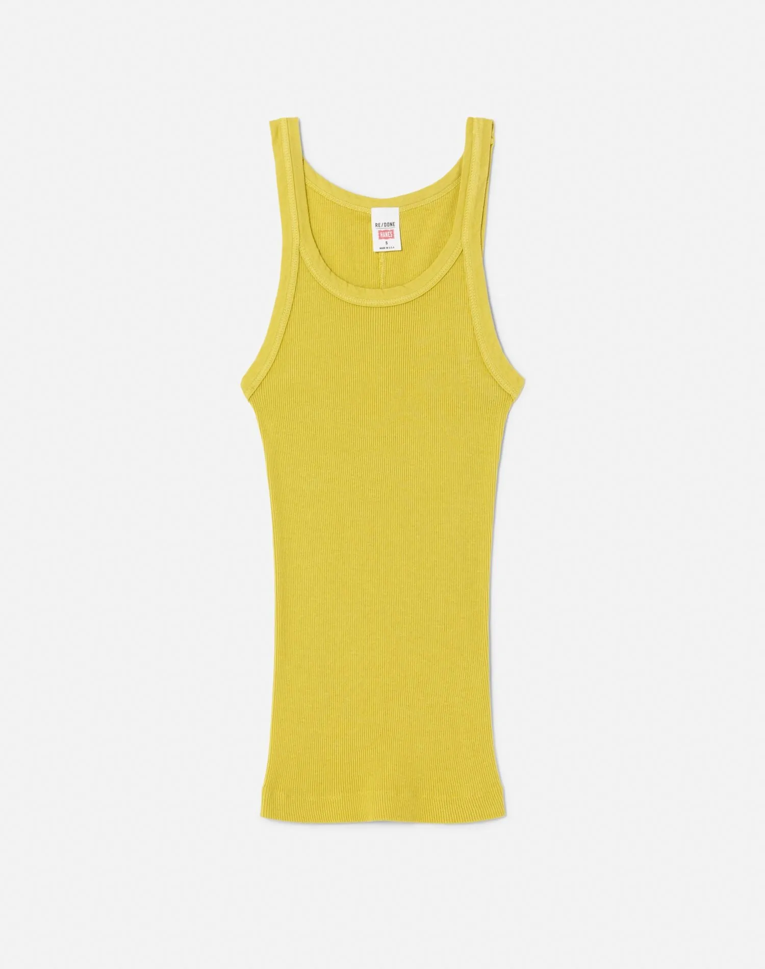 Ribbed Tank - Pear sold by Re/Done