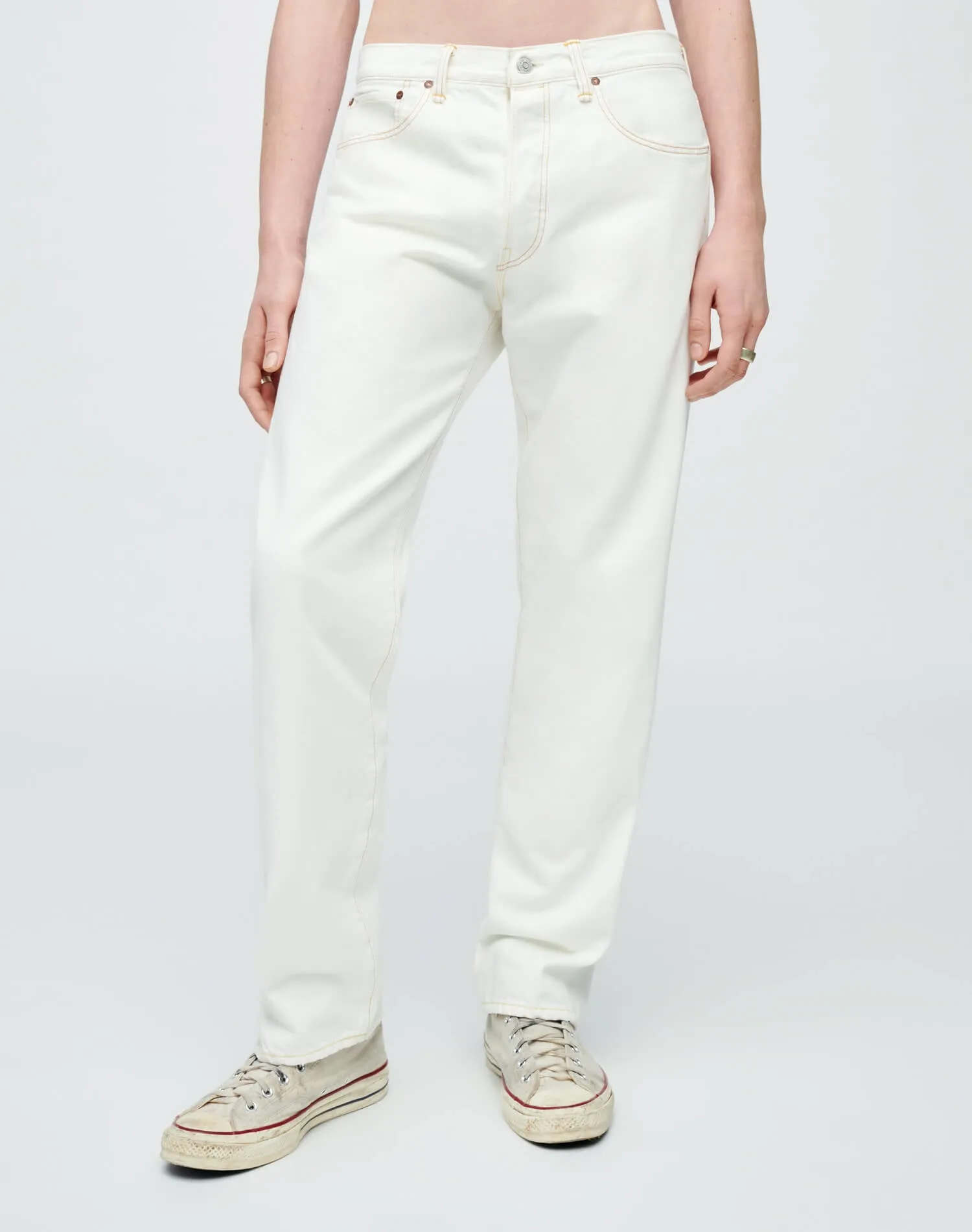 50s Straight - Faded White sold by Re/Done