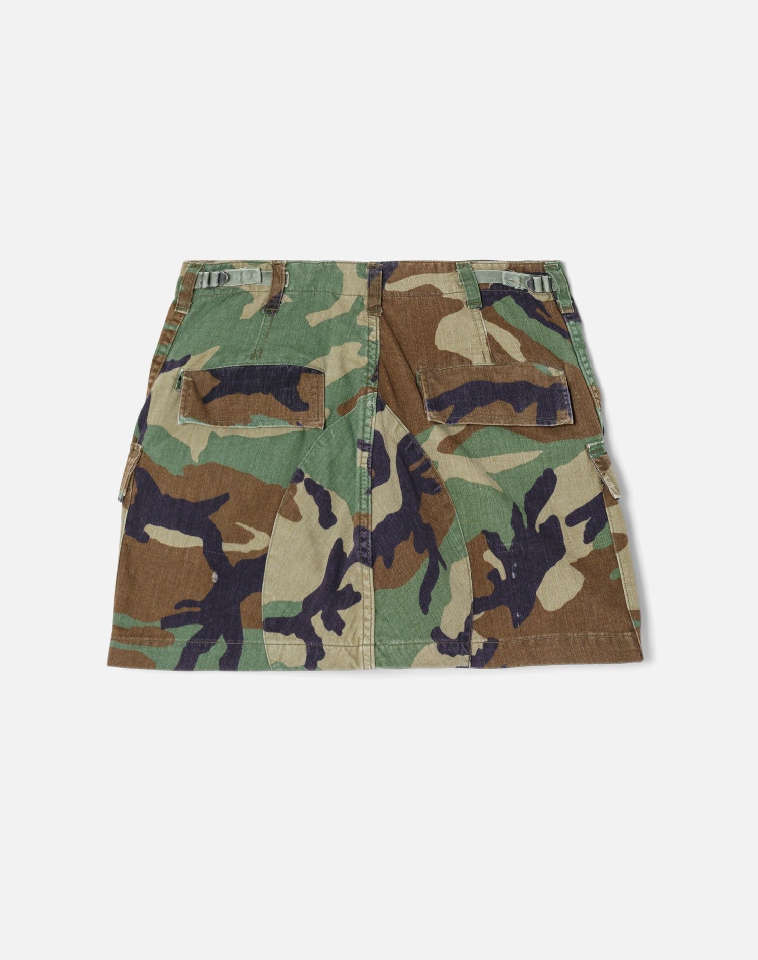 Upcycled Cargo Skirt - Olive Camo sold by Re/Done product image thumbnail 2