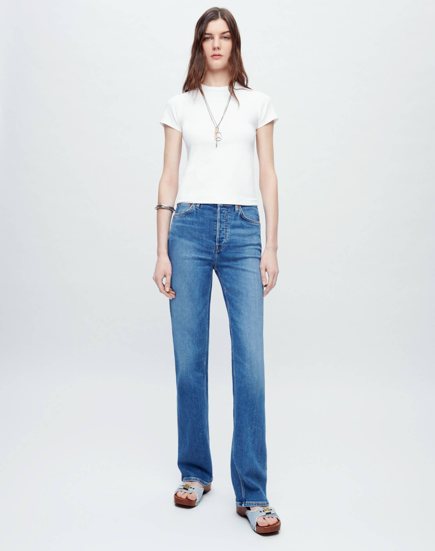 90s Baby Tee - Optic White sold by Re/Done product image thumbnail 2