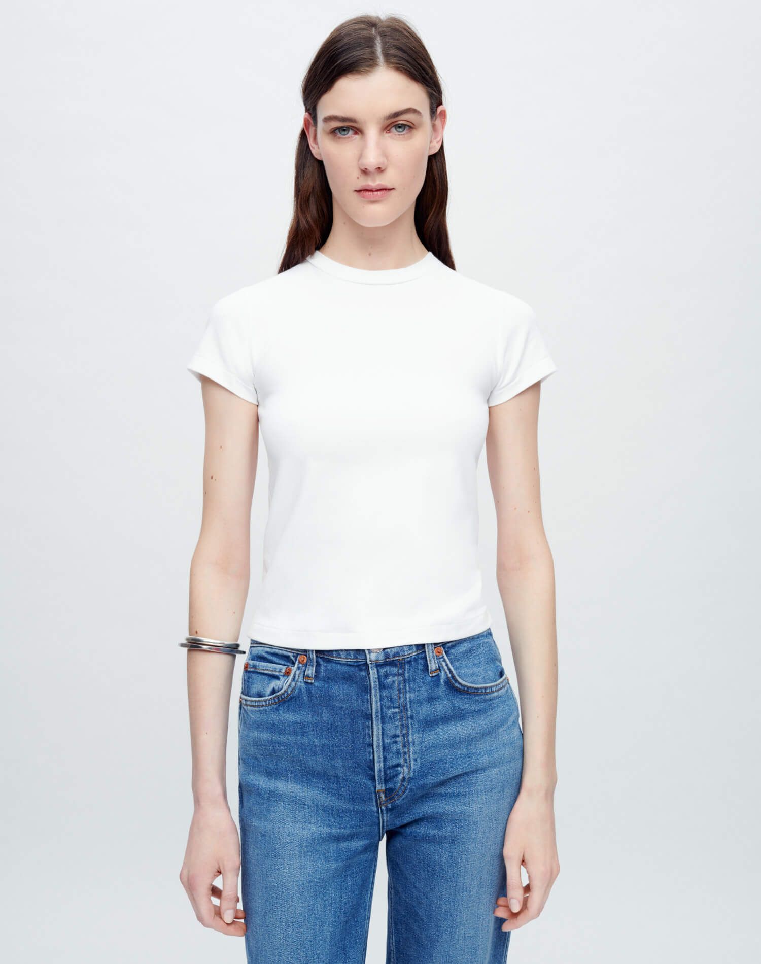 90s Baby Tee - Optic White sold by Re/Done