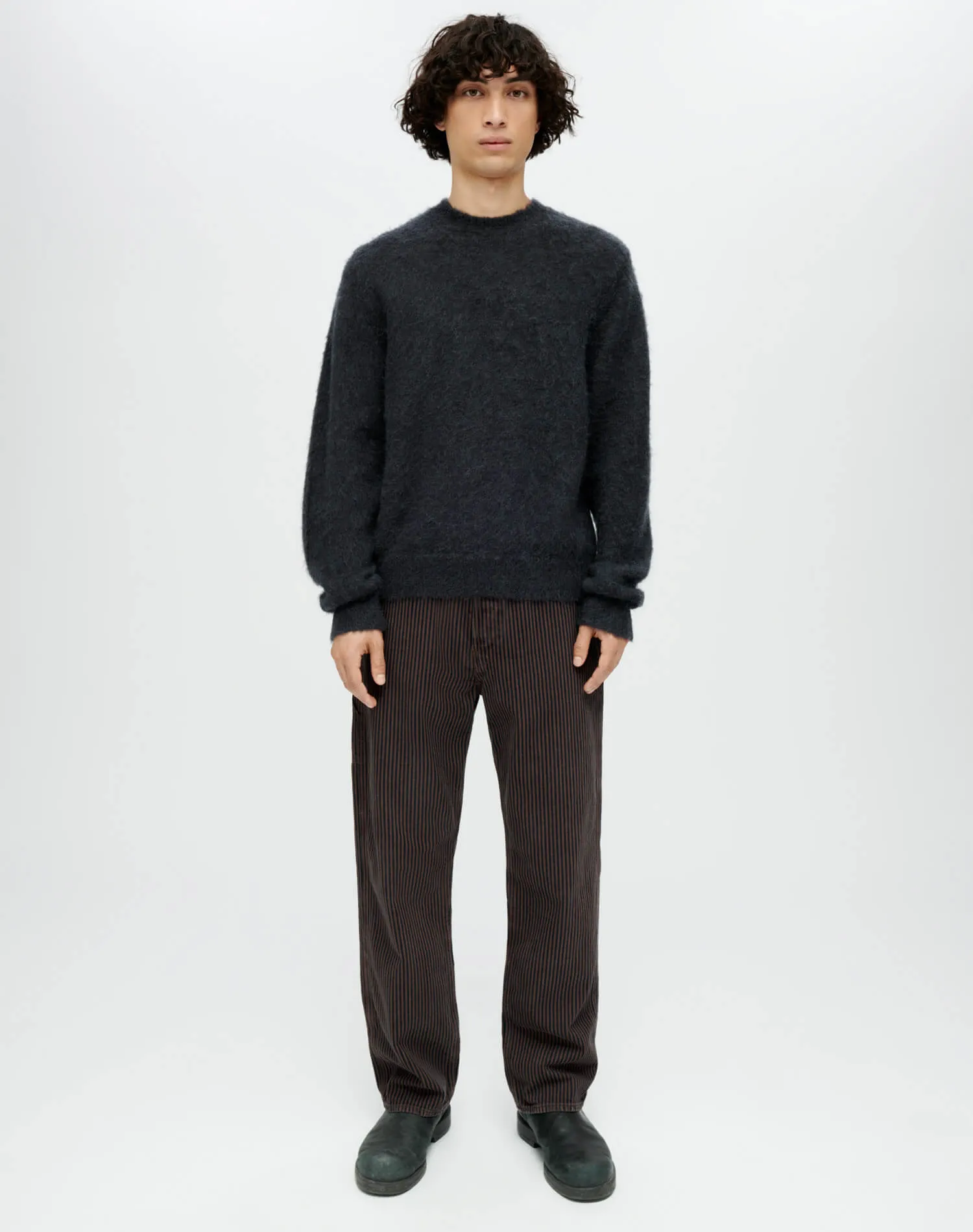 Classic Crew Sweater - Mineral Black sold by Re/Done product image thumbnail 2