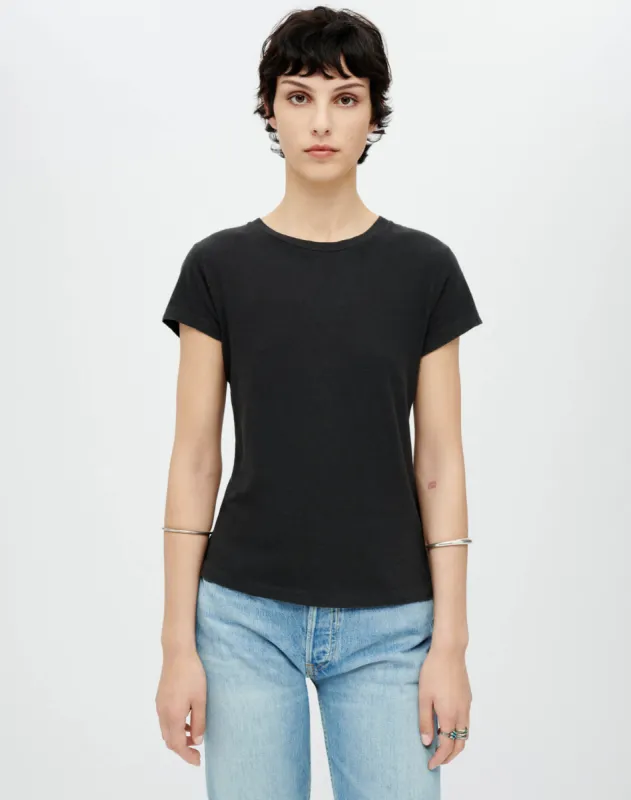 Hanes 1960s Slim Tee - Washed Black sold by Re/Done