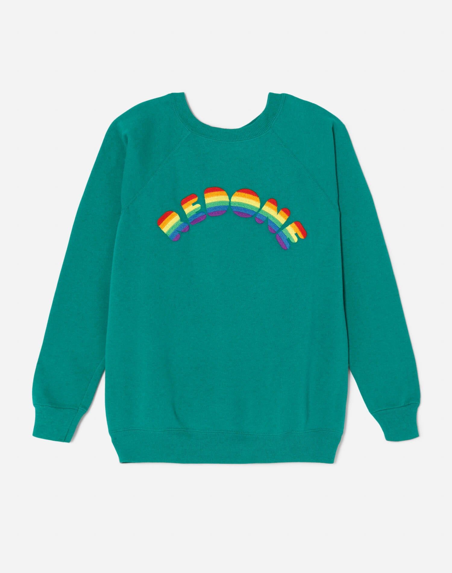 Upcycled "RE/DONE Arc" Sweatshirt - Green sold by Re/Done