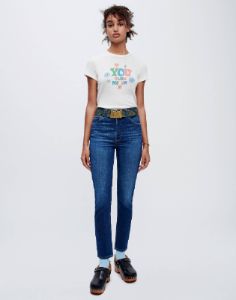 Comfort Stretch High Rise Ankle Crop - Deep Sapphire sold by Re/Done