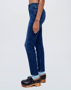 Comfort Stretch High Rise Ankle Crop - Deep Sapphire sold by Re/Done