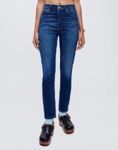 Comfort Stretch High Rise Ankle Crop - Deep Sapphire sold by Re/Done