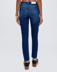 Comfort Stretch High Rise Ankle Crop - Deep Sapphire sold by Re/Done