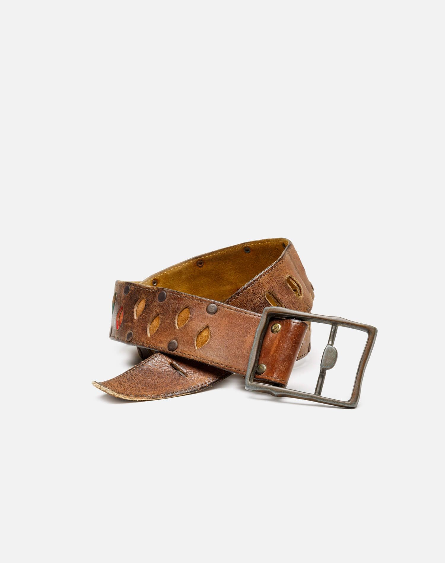 70s Leather Cut Out Belt sold by Re/Done product image thumbnail 3