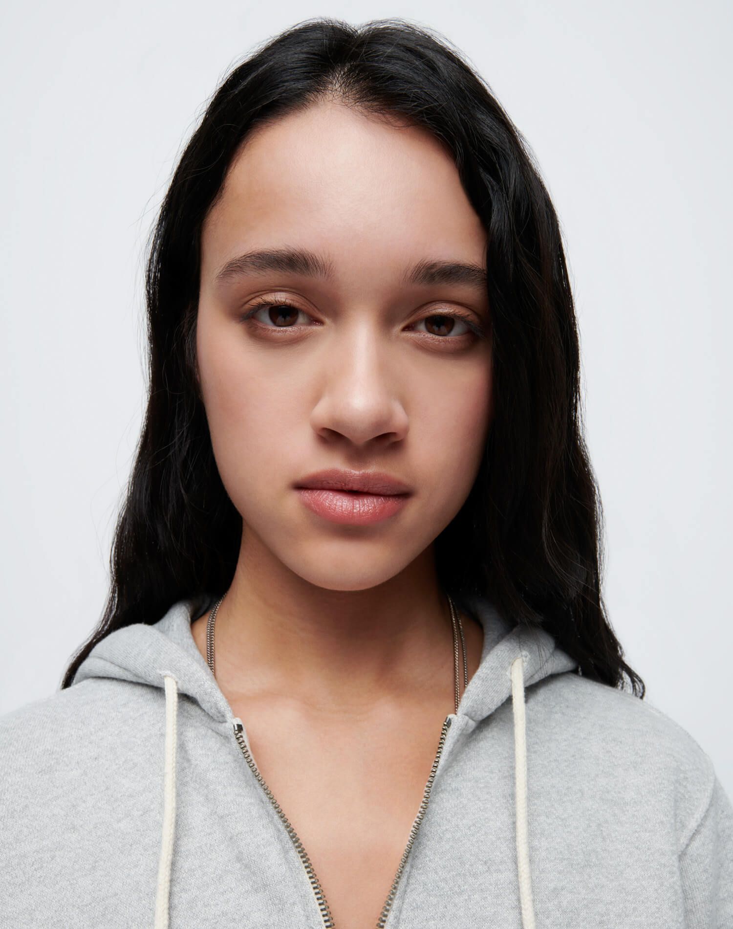 90s Zip Up Hoodie - Heather Grey sold by Re/Done product image thumbnail 4