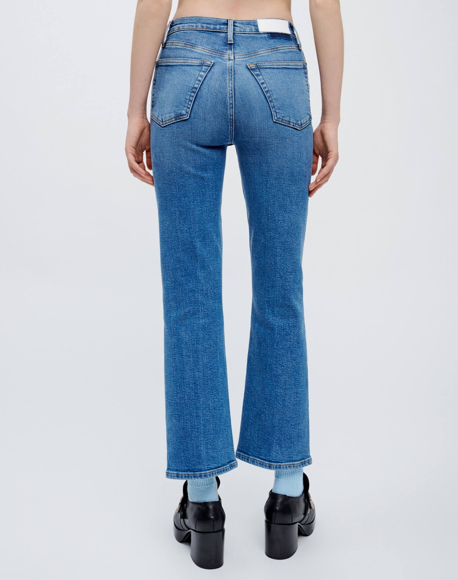Extra Stretch 70s Crop Boot - Laguna sold by Re/Done product image thumbnail 4