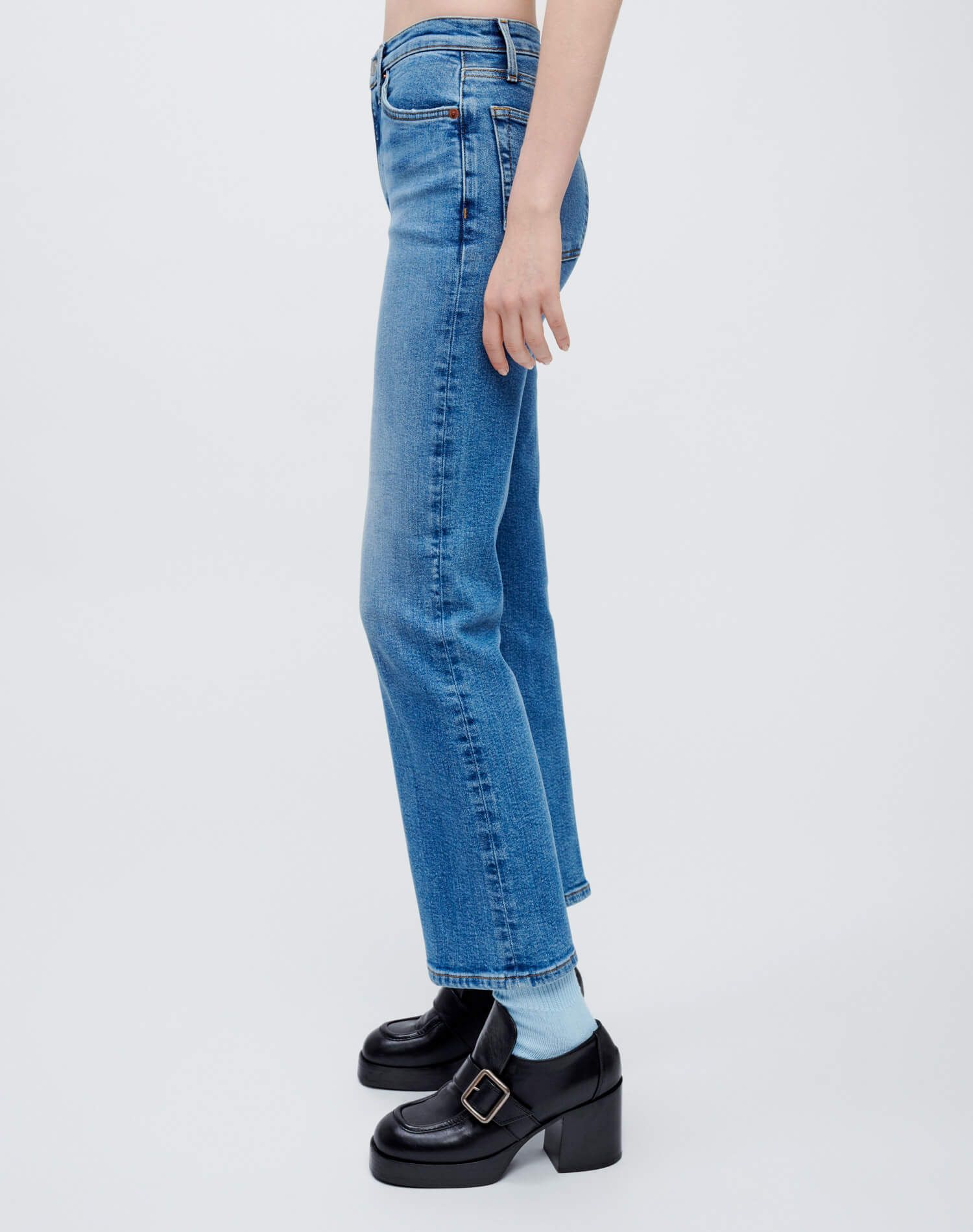 Extra Stretch 70s Crop Boot - Laguna sold by Re/Done product image thumbnail 3