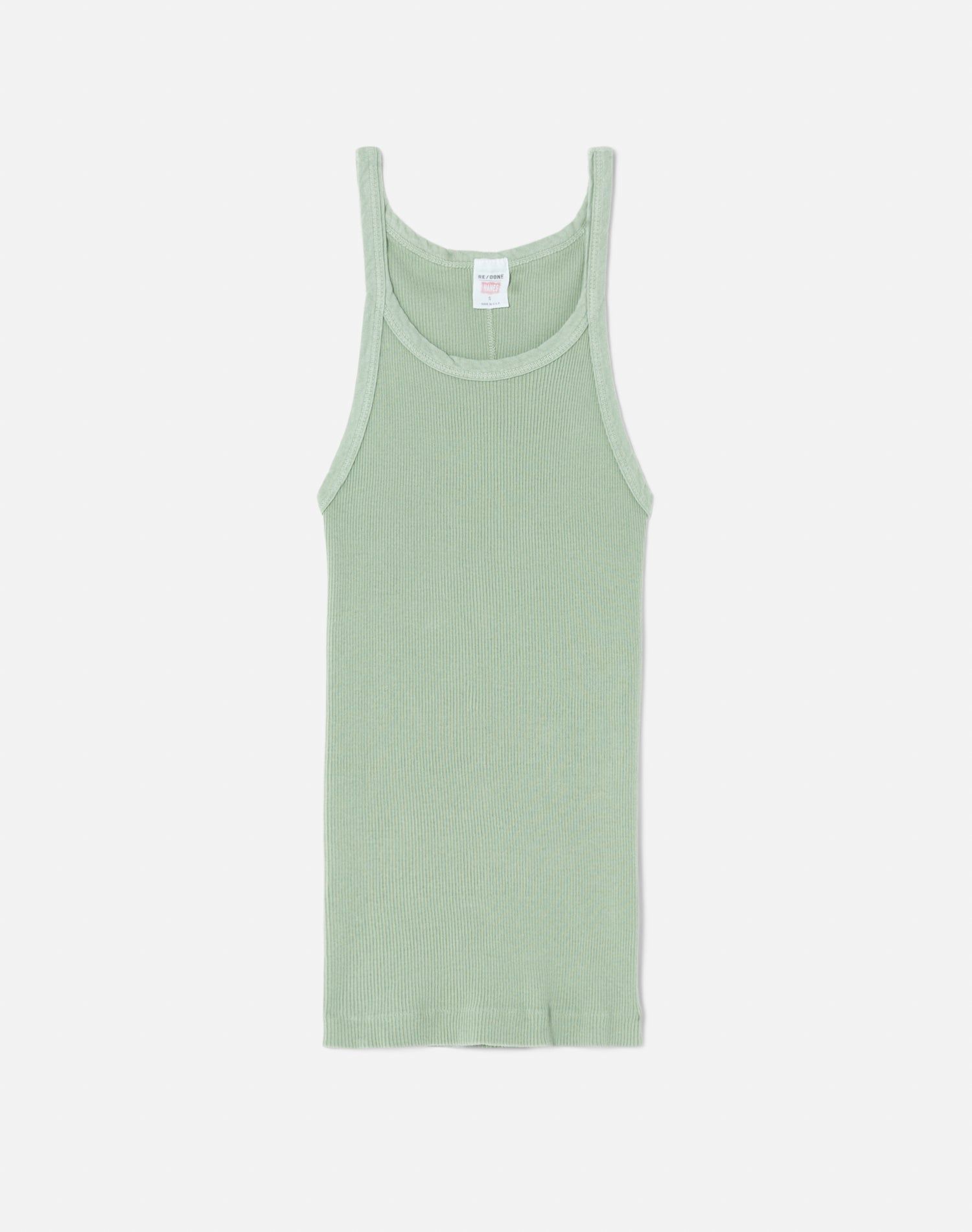 Ribbed Tank - Basil sold by Re/Done