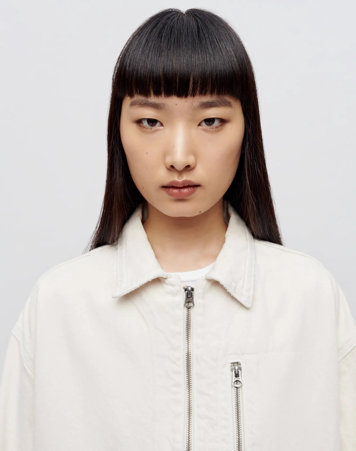 Oversized Work Jacket - Distressed Vintage White sold by Re/Done product image thumbnail 3