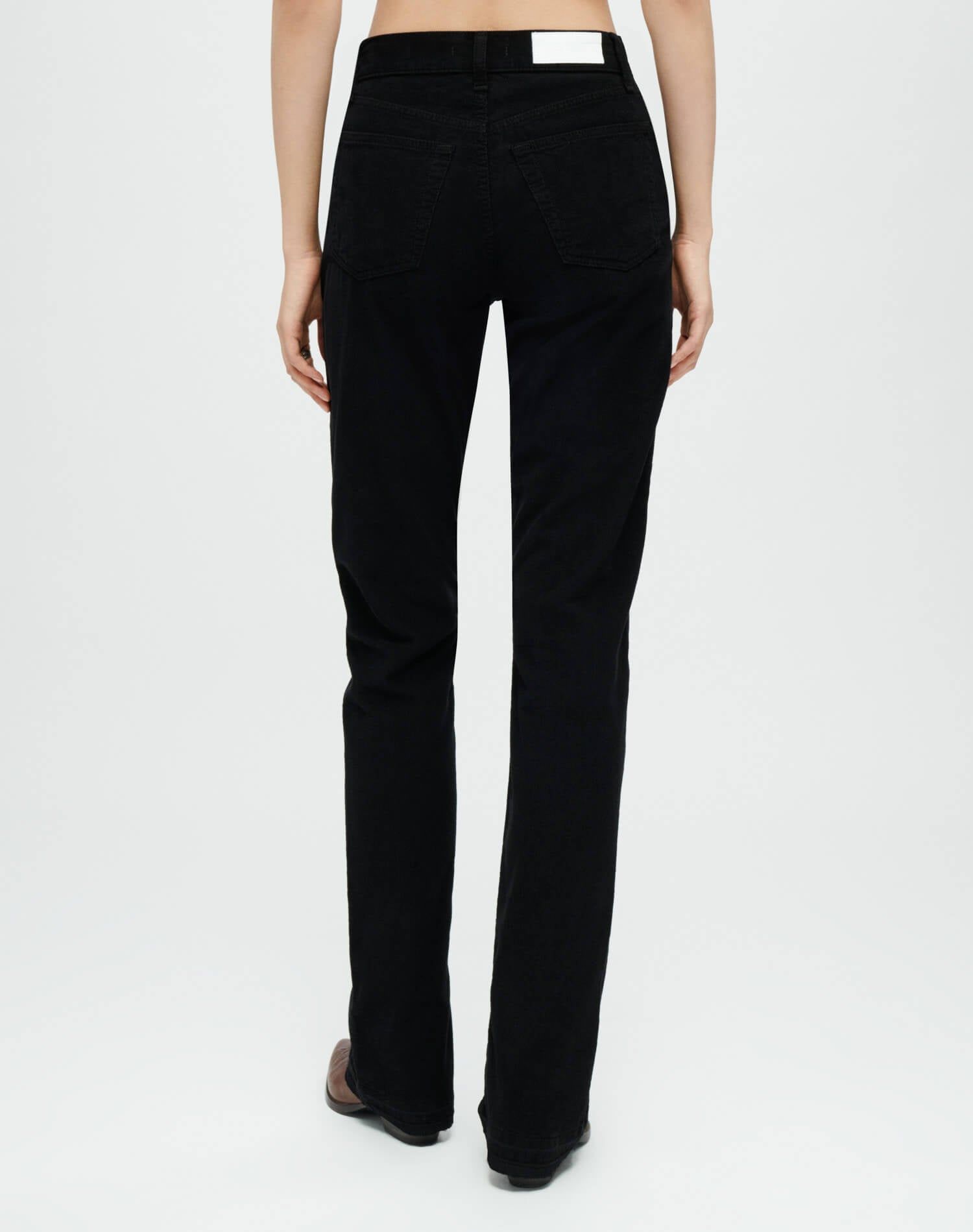 Corduroy High Rise Skinny Boot - Black Corduroy sold by Re/Done product image thumbnail 5