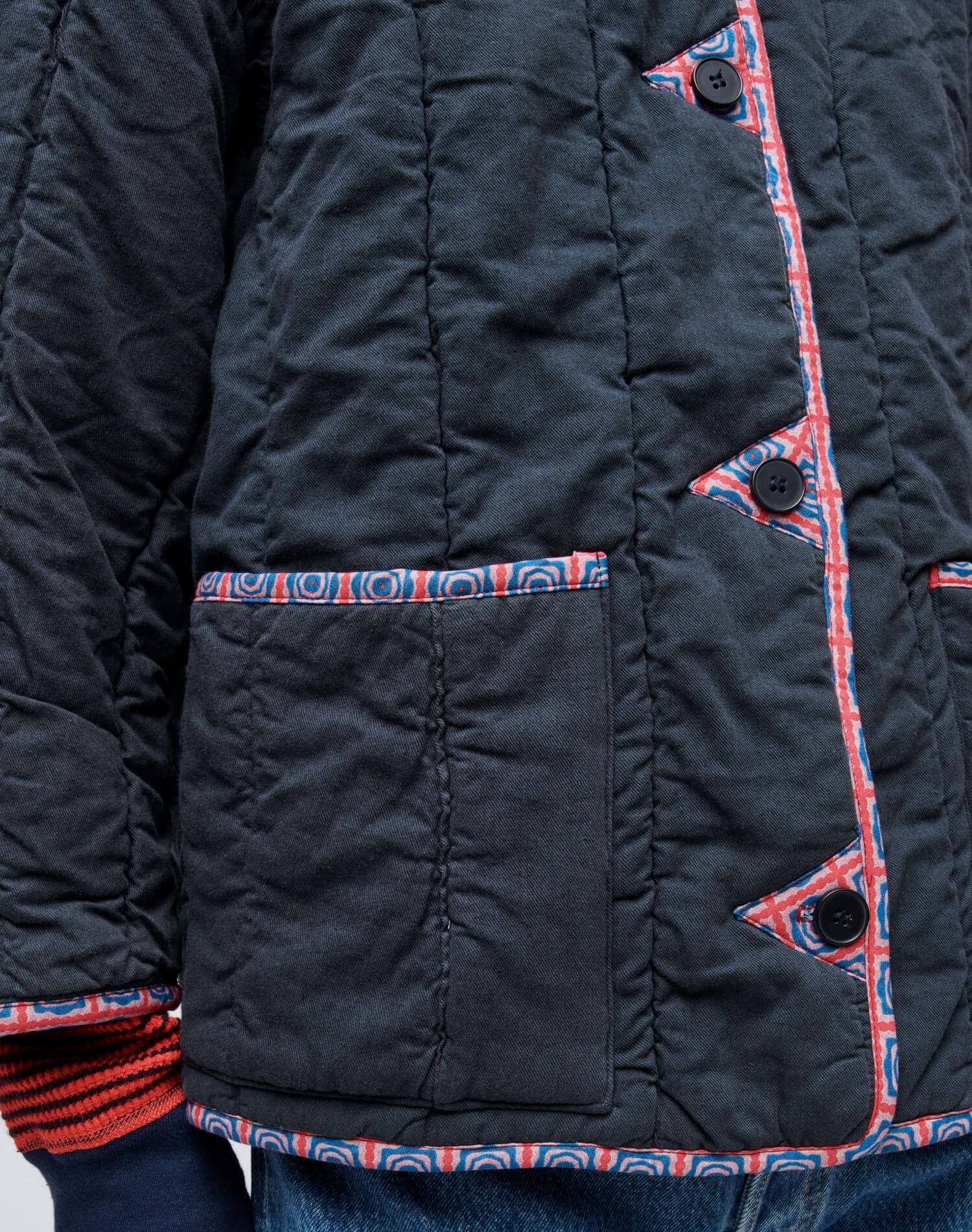 Upcycled Liner Jacket - Navy sold by Re/Done product image thumbnail 3