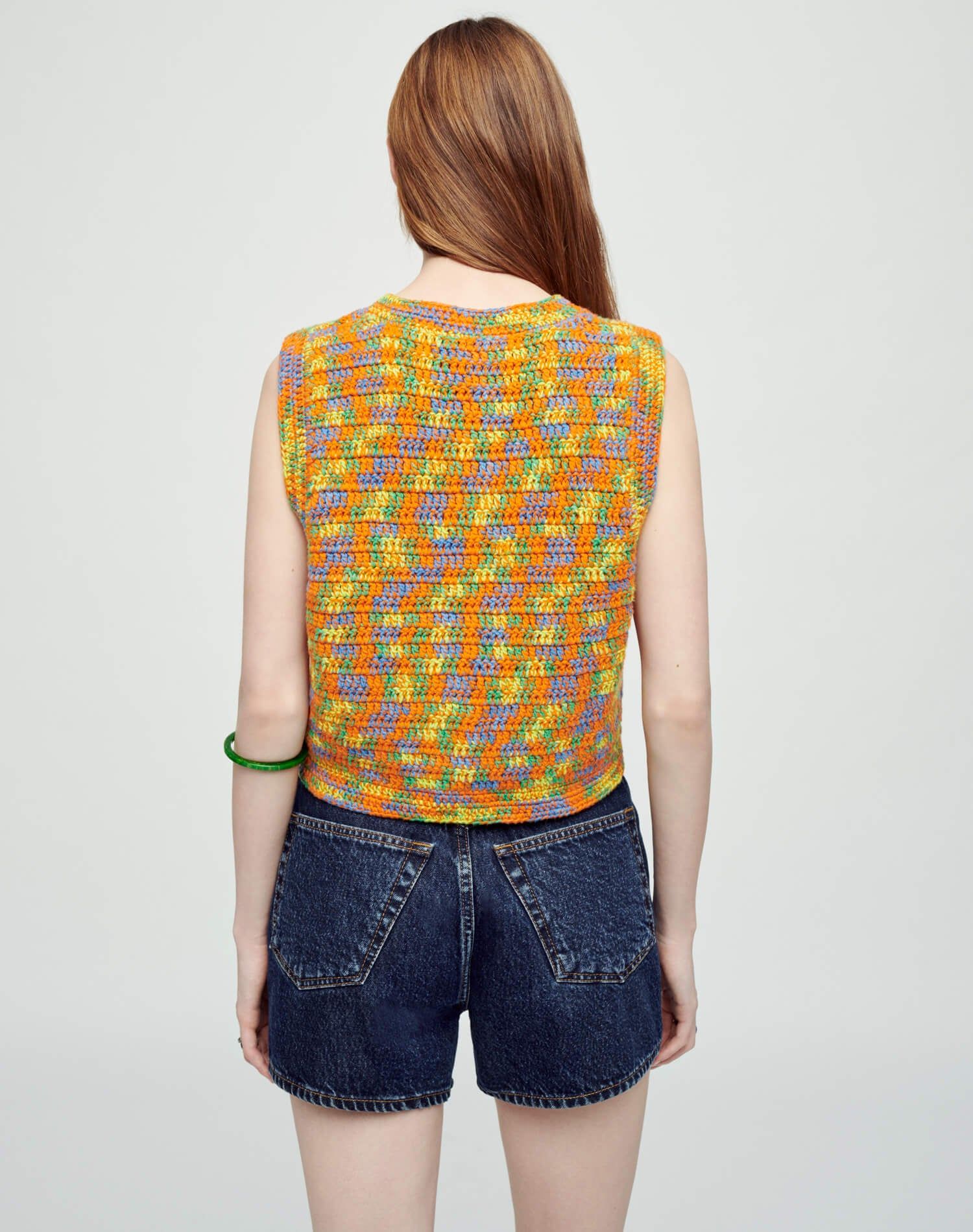 90s Cardigan Vest - Multi Space Dye sold by Re/Done product image thumbnail 5