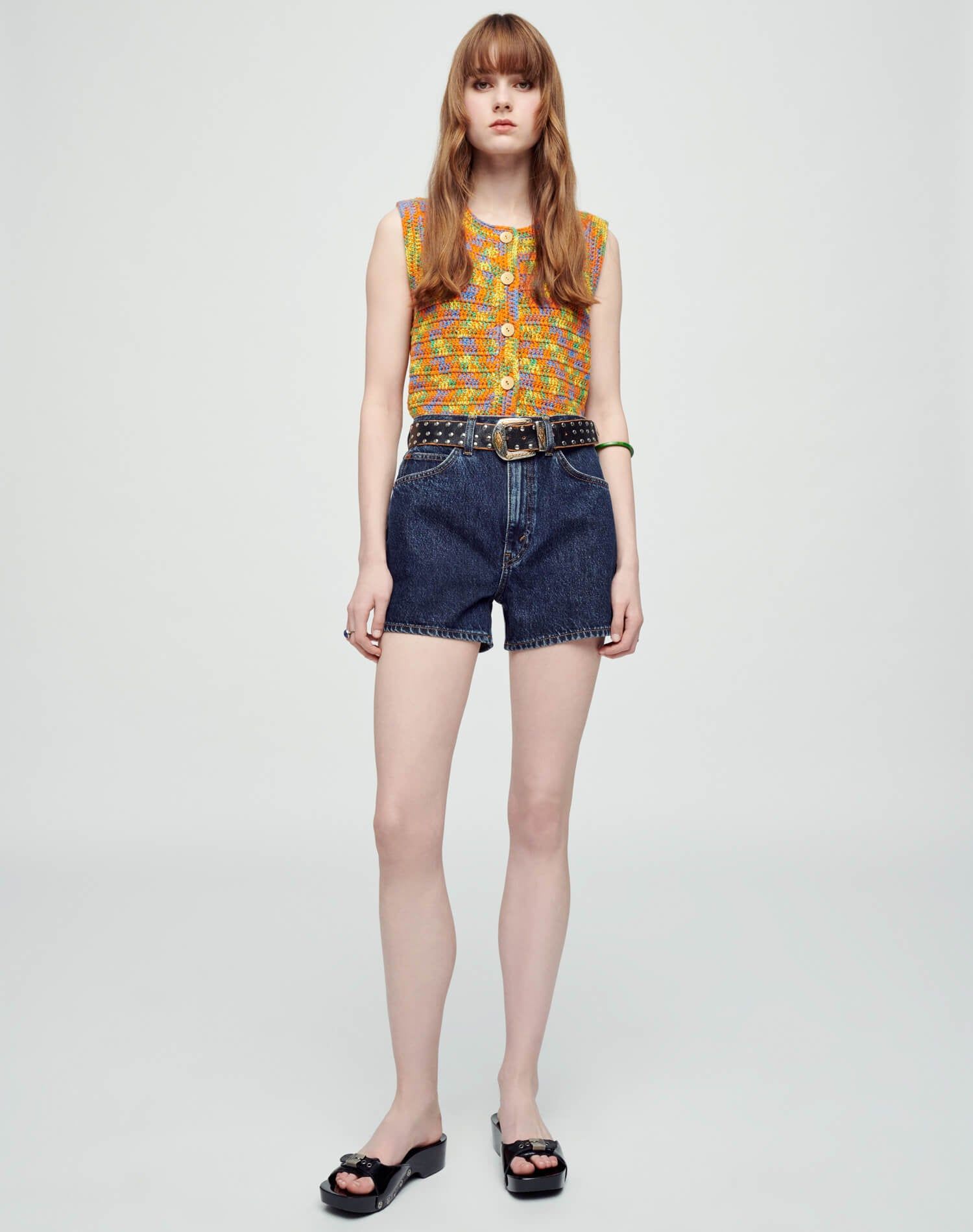 90s Cardigan Vest - Multi Space Dye sold by Re/Done product image thumbnail 2