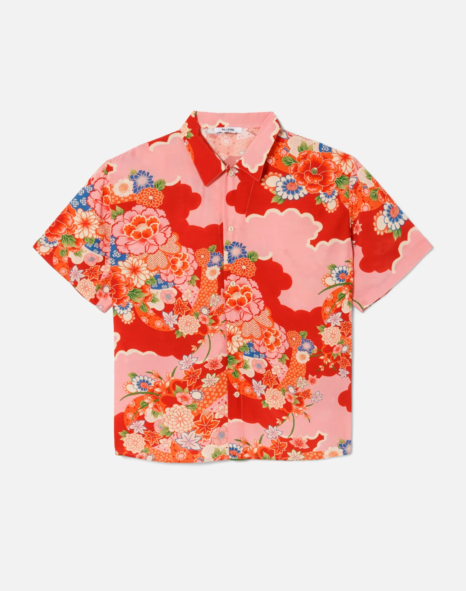 Aloha Shirt - Scarlet Floral sold by Re/Done