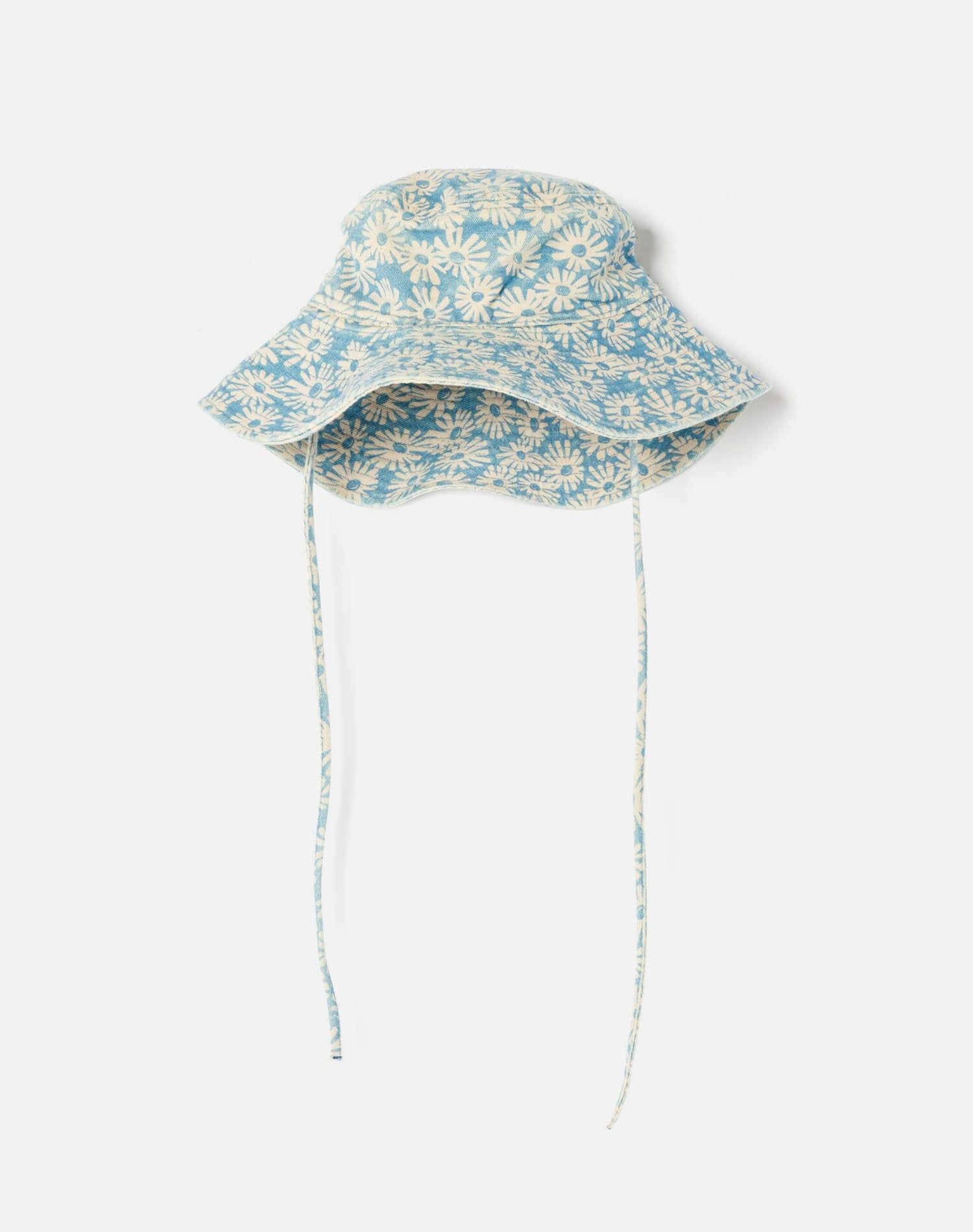 90s Sun Hat - Blue Daisy sold by Re/Done