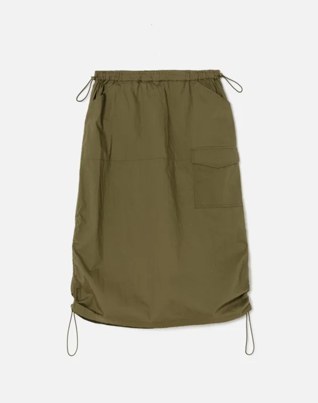 Crinkle Parachute Skirt - Jungle made by Re/Done