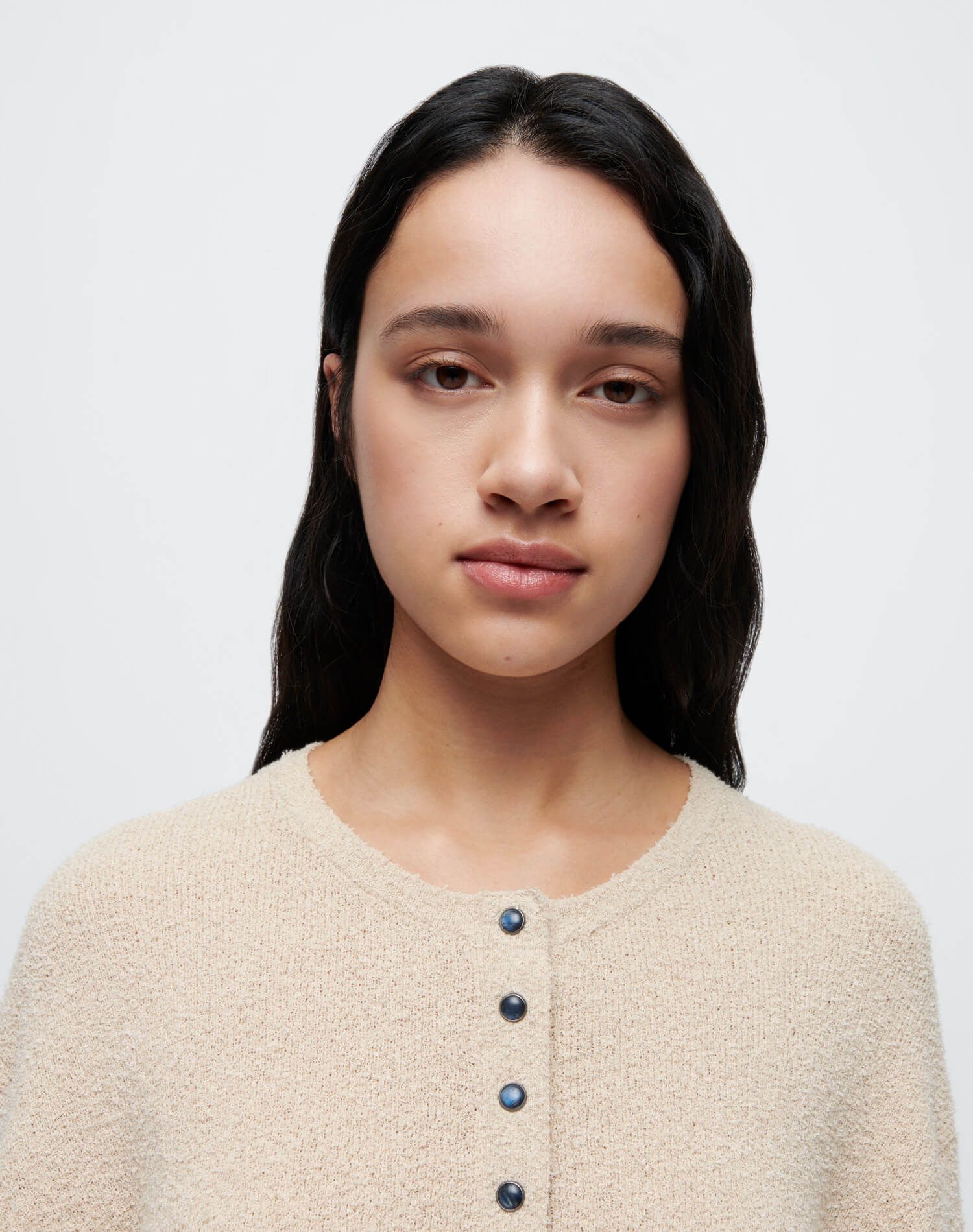 90s Snap Front Cardigan - Light Beige sold by Re/Done product image thumbnail 3