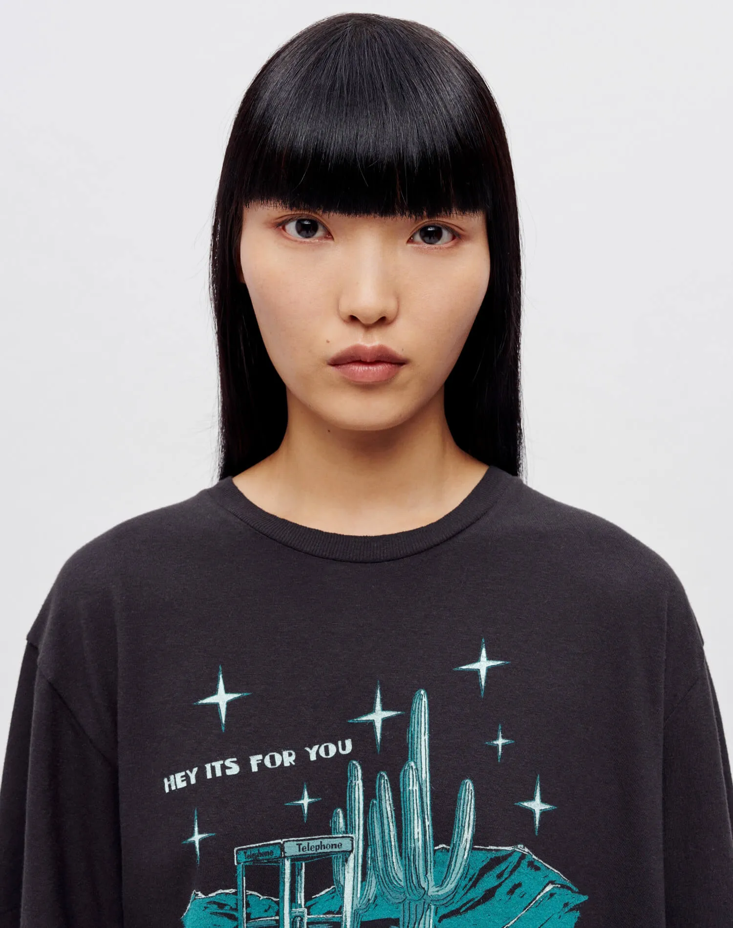 90s Easy "Dancefloor Calling" Tee - Washed Black sold by Re/Done product image thumbnail 3