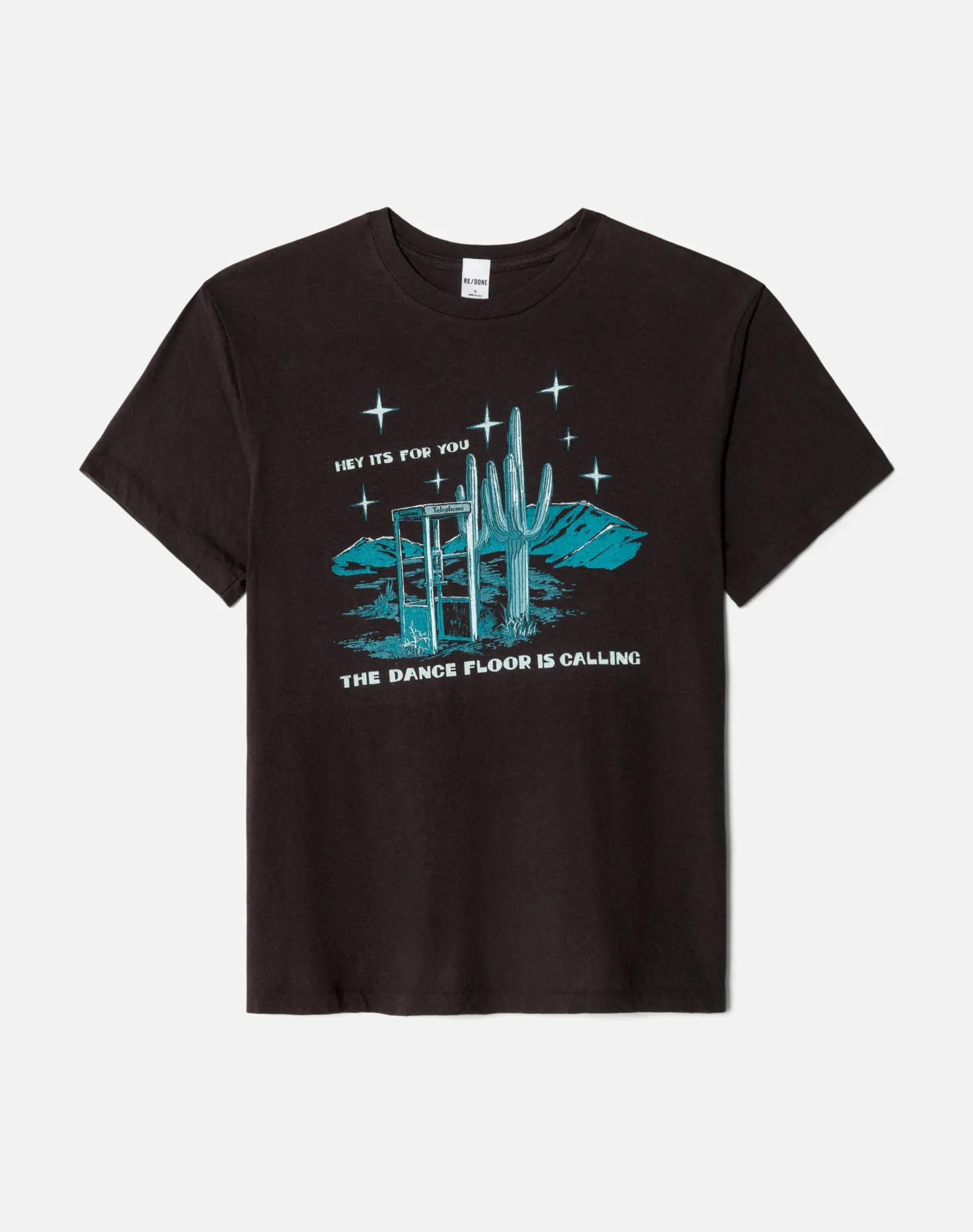 90s Easy "Dancefloor Calling" Tee - Washed Black sold by Re/Done product image thumbnail 5