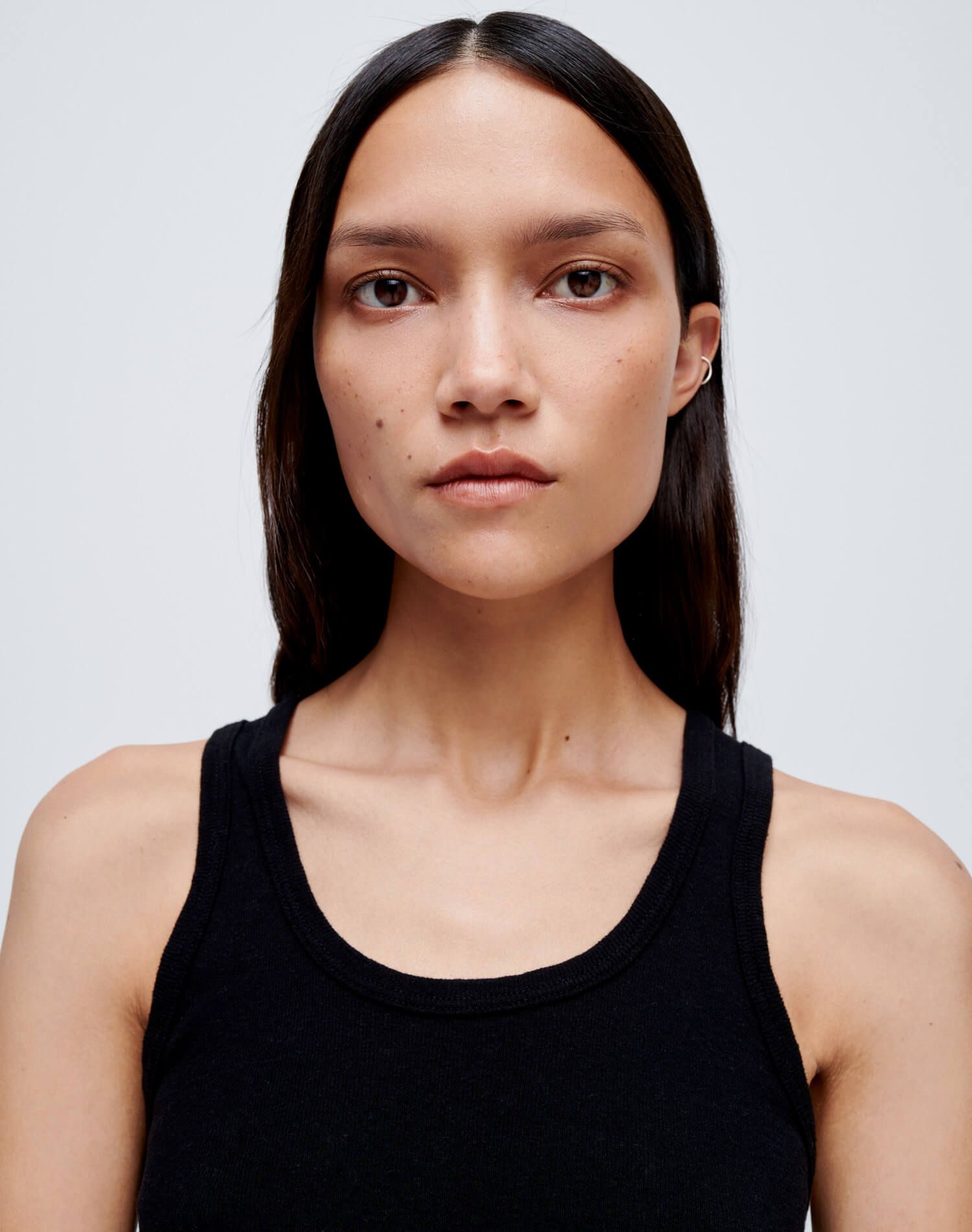 Cropped 60s Tank - Black sold by Re/Done product image thumbnail 3