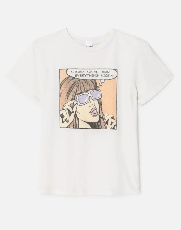 Classic "Everything Nice" Tee - Vintage White sold by Re/Done