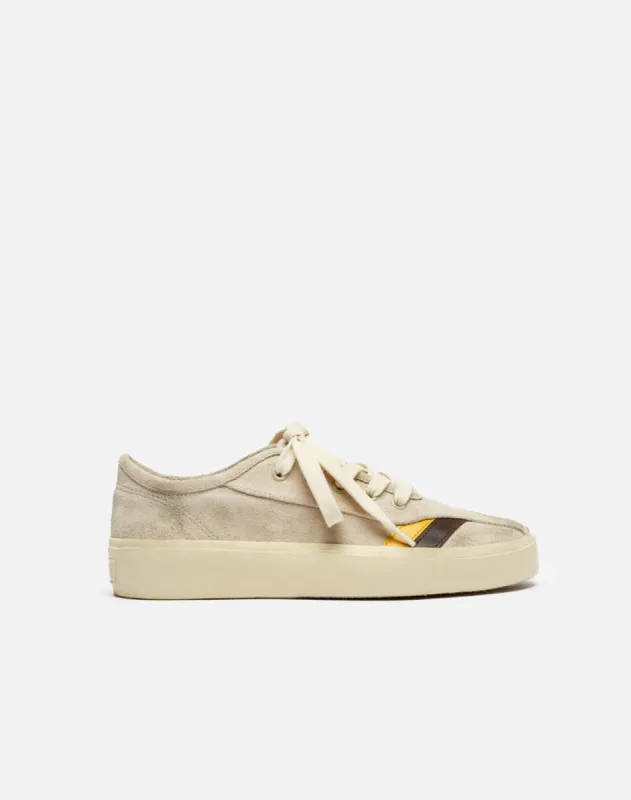 70s Low Top Striped Sneaker - Off White Suede sold by Re/Done
