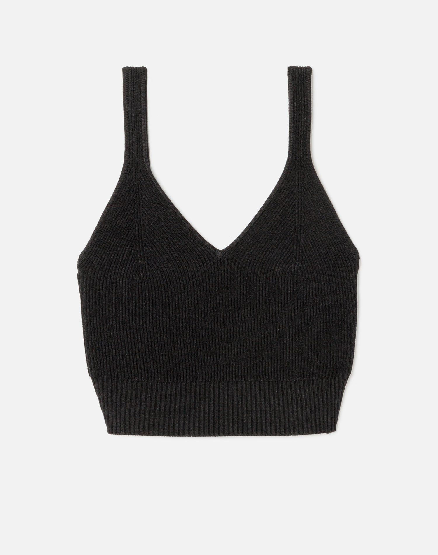 90s Rib Crop Top - Black sold by Re/Done