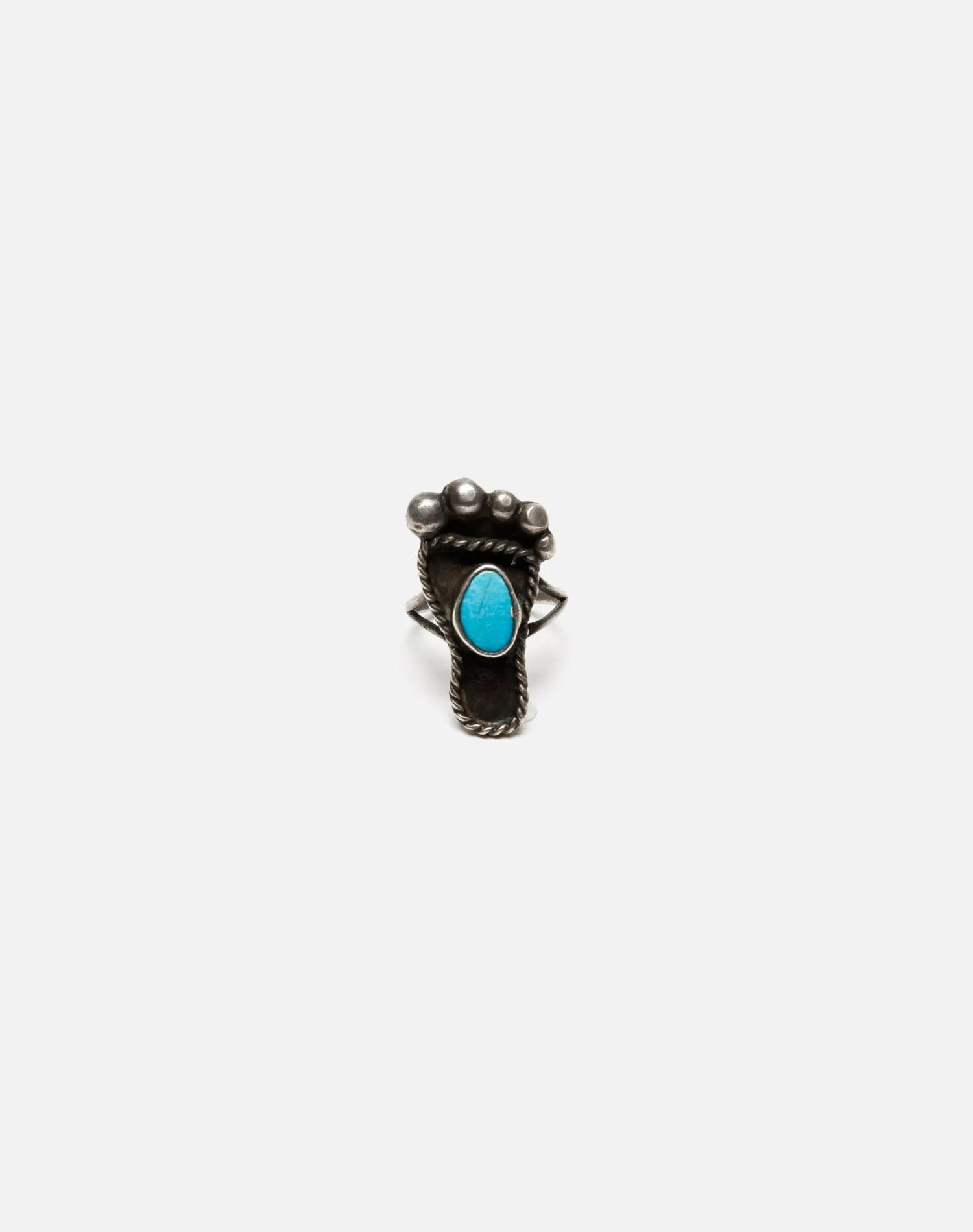70s Turquoise Sterling Silver Foot Ring sold by Re/Done