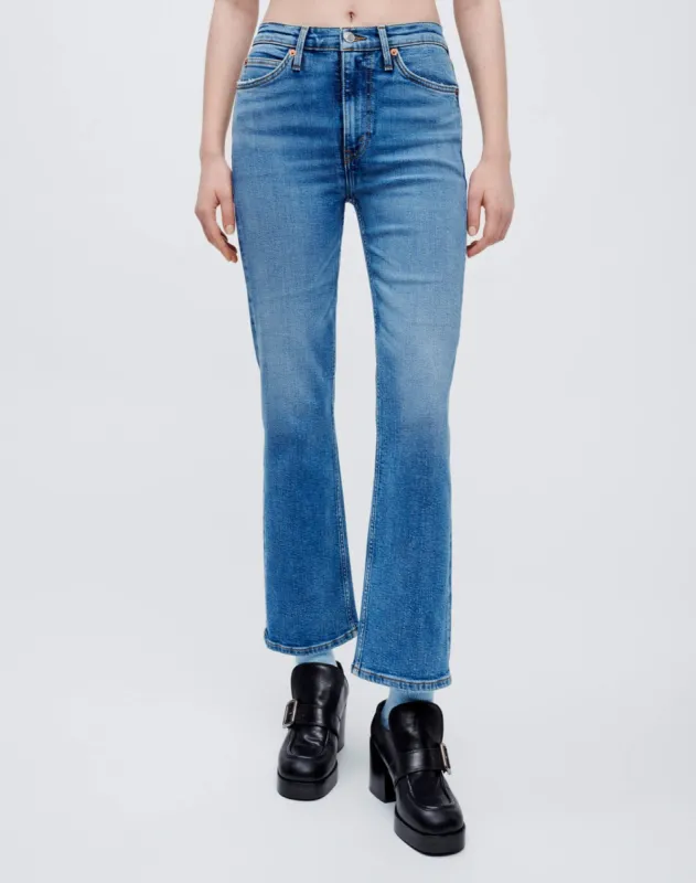 Extra Stretch 70s Crop Boot - Laguna sold by Re/Done