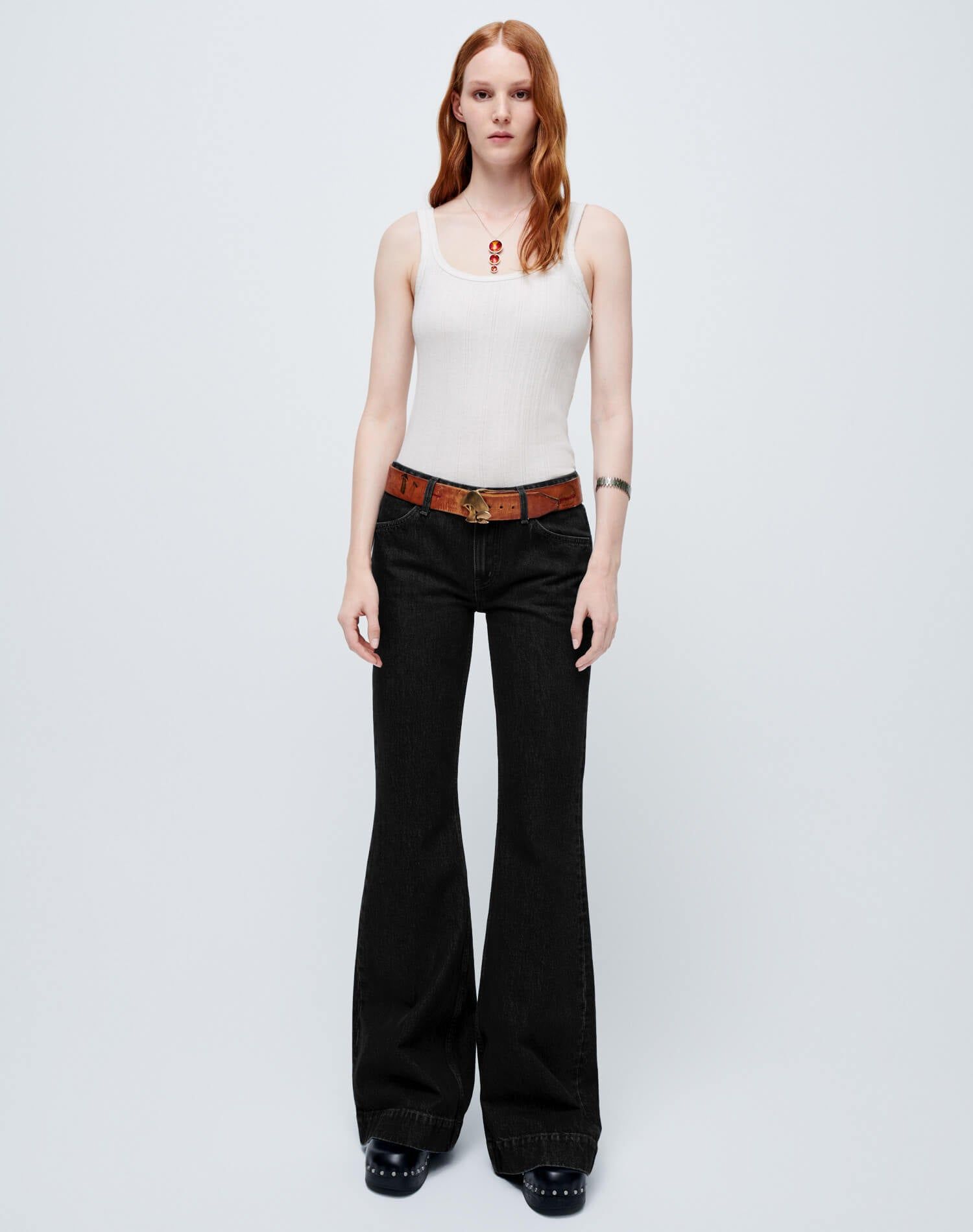 70s Low Rise Bell Bottom - Black sold by Re/Done product image thumbnail 2