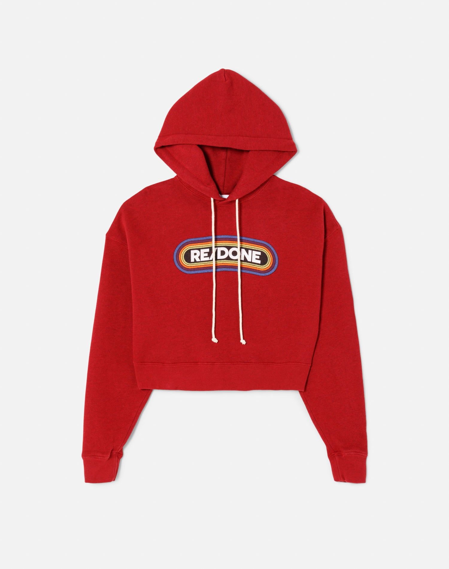 80s Cropped Hoodie - Red sold by Re/Done