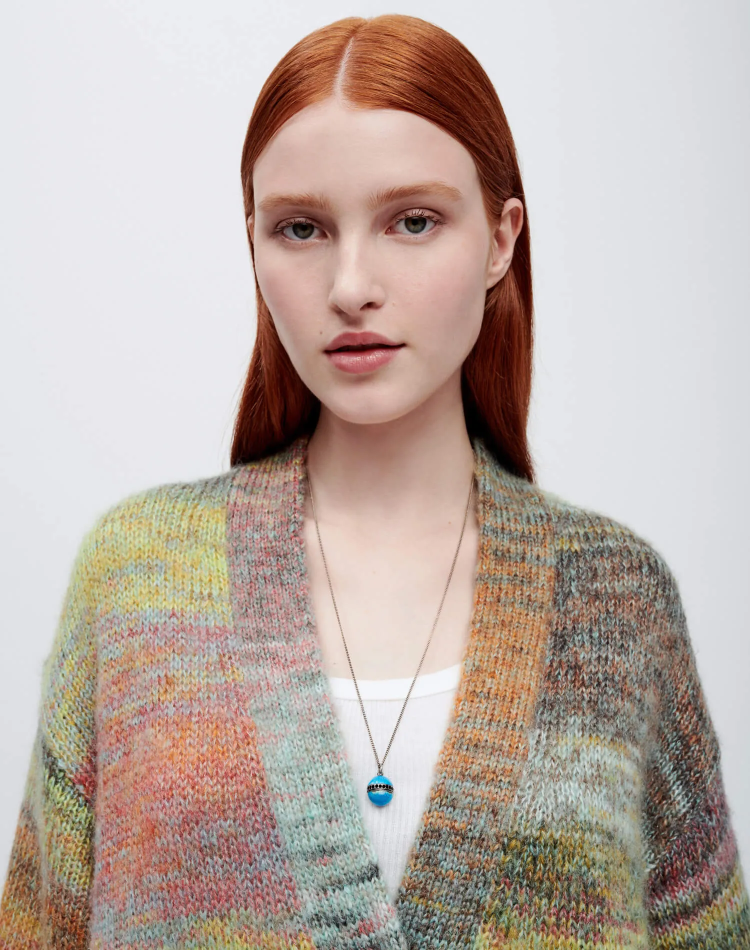 90s Oversized Cardigan - Lime Space Dye sold by Re/Done product image thumbnail 5