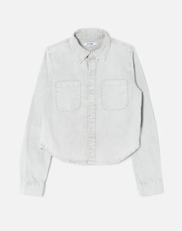 Slim Denim Shirt - Quartz made by Re/Done