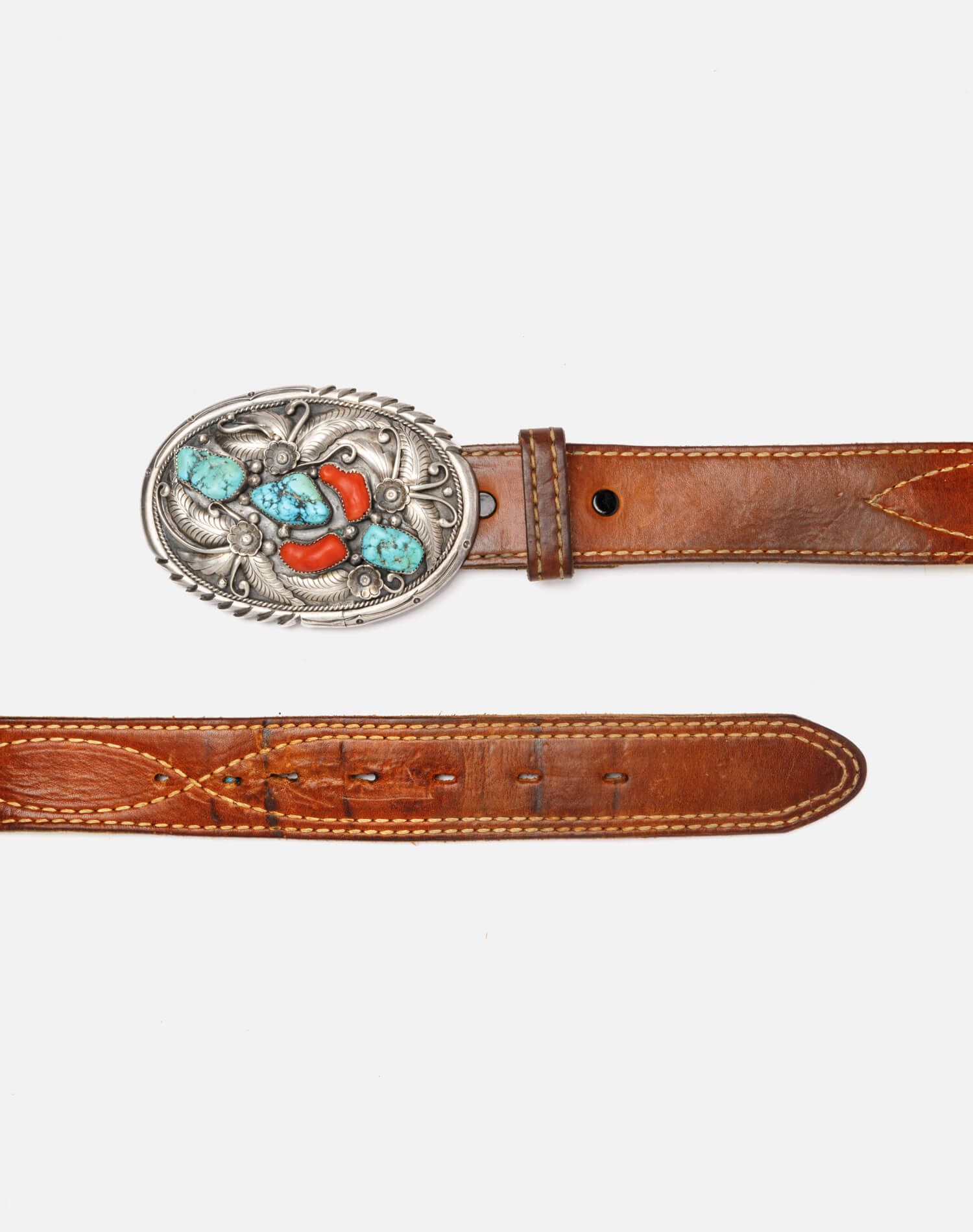 70s Five Stone Navajo Belt - #369 sold by Re/Done product image thumbnail 5
