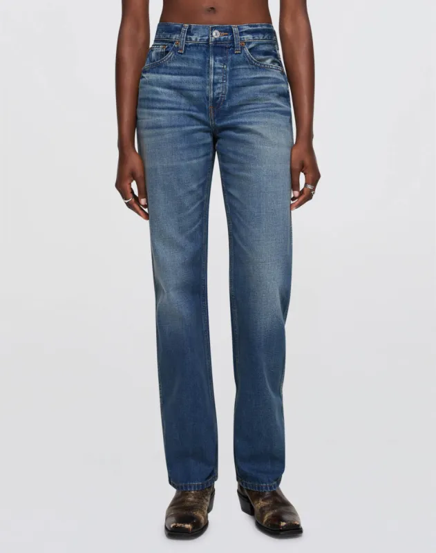 Relaxed Long - Crafted Indigo sold by Re/Done