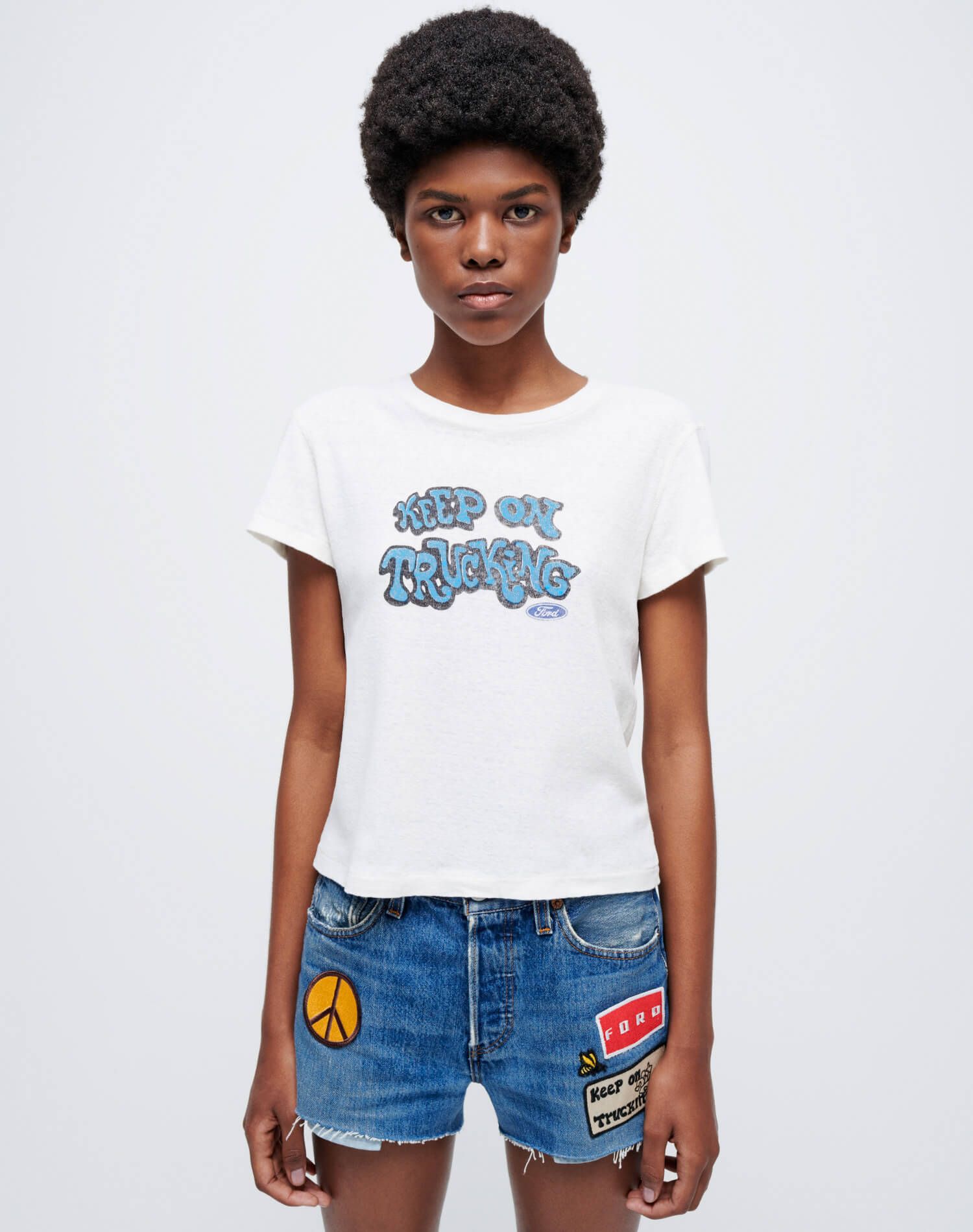 90s Baby "Ford" Tee - Vintage White sold by Re/Done product image thumbnail 3