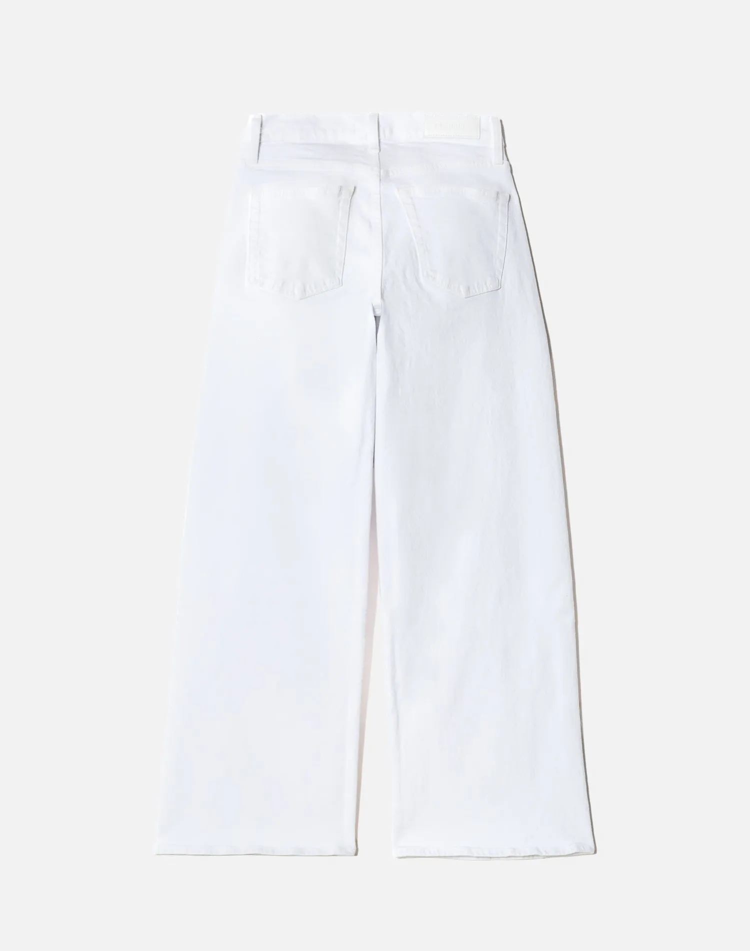Comfort Stretch Mid Rise Wide Leg Crop - White sold by Re/Done product image thumbnail 2