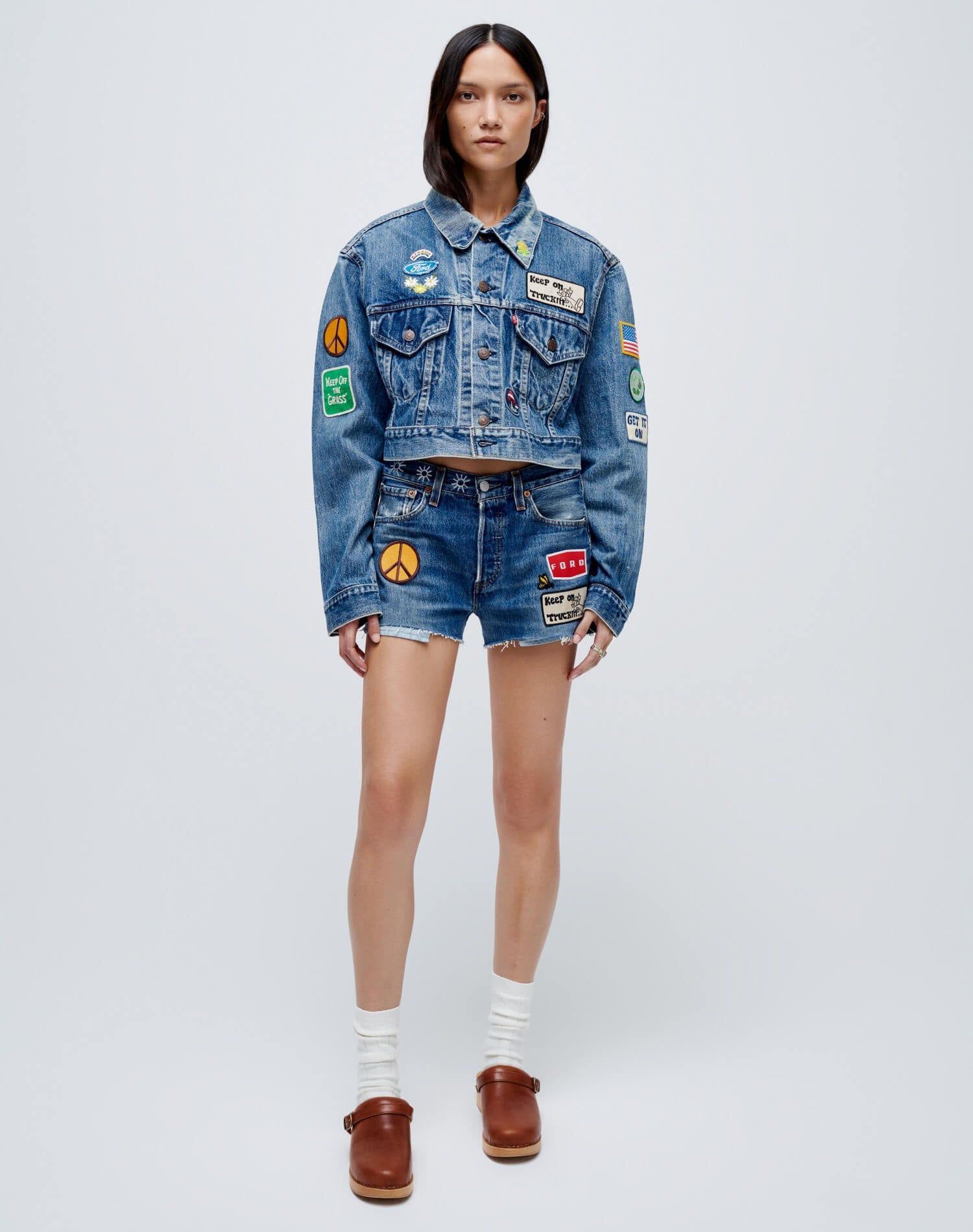 Hot Short in Indigo Patched sold by Re/Done product image thumbnail 2