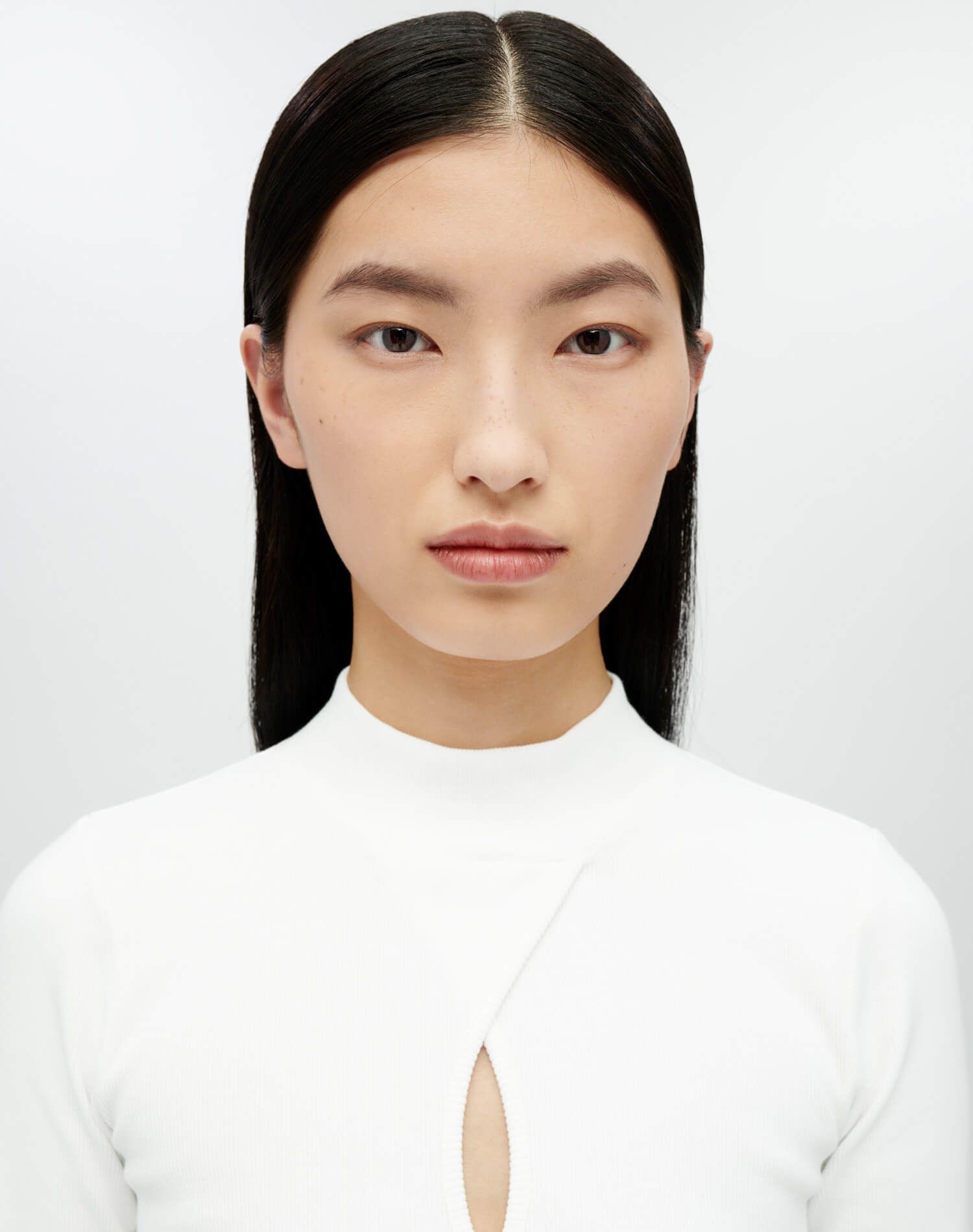 Keyhole Mock Neck Top - Ivory sold by Re/Done product image thumbnail 3