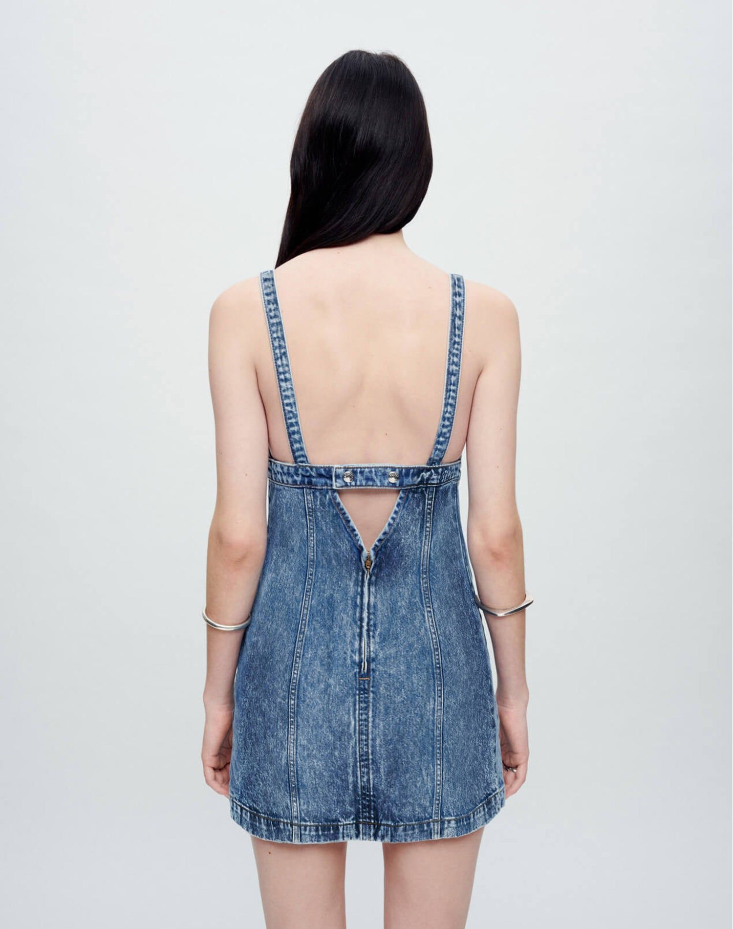 Seamed Shift Dress - Acid Blue sold by Re/Done product image thumbnail 3