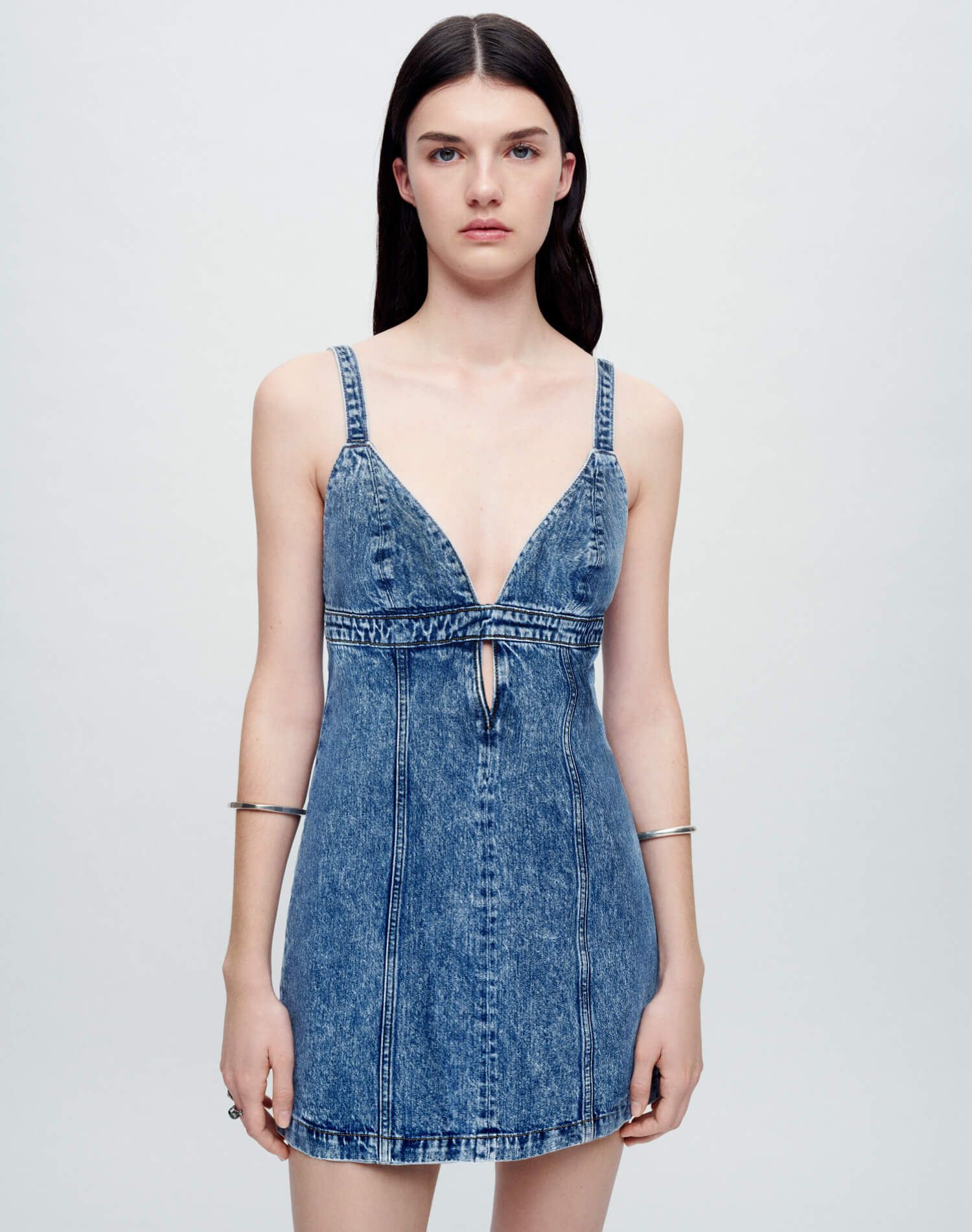 Seamed Shift Dress - Acid Blue sold by Re/Done product image thumbnail 2
