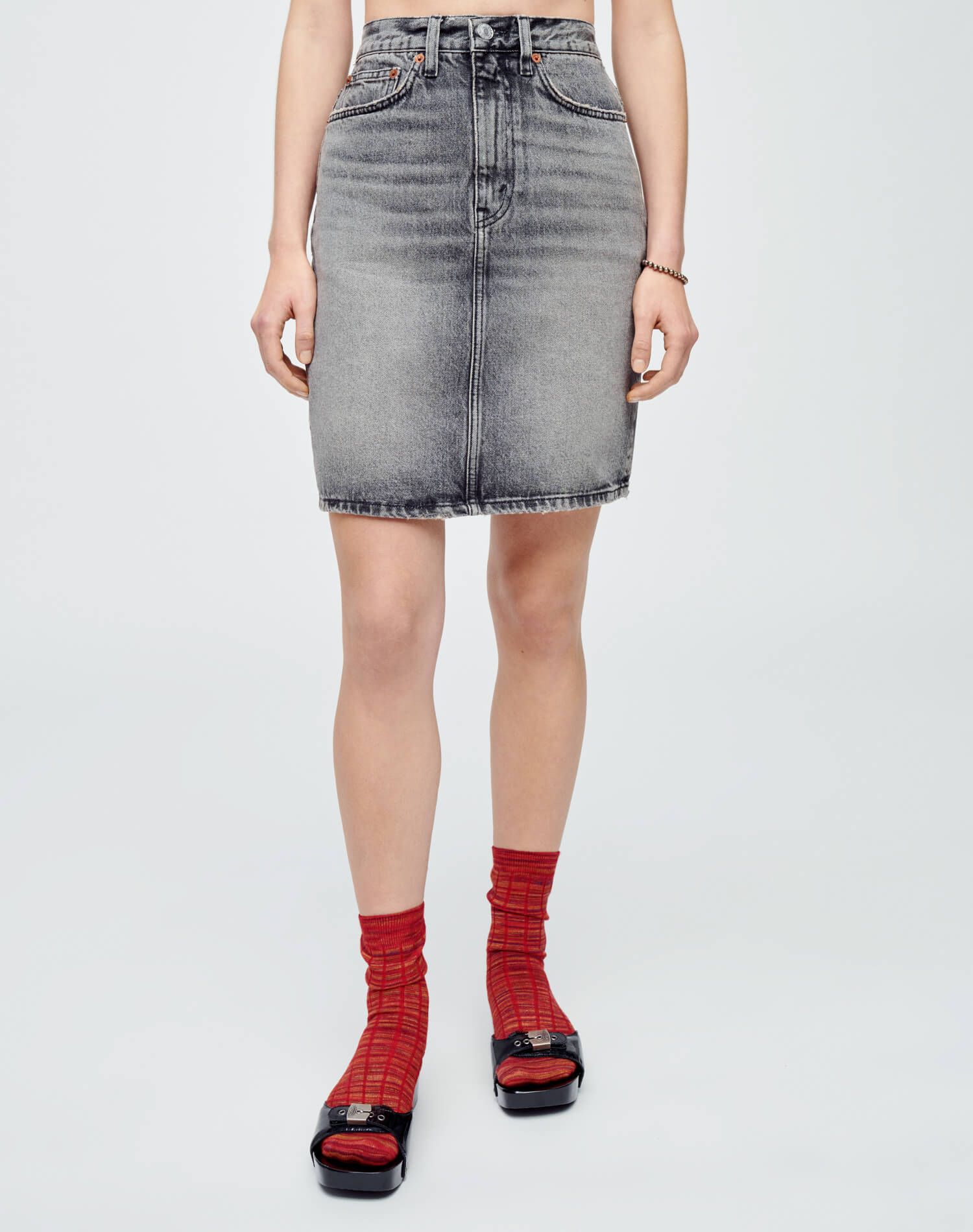 Pencil Skirt - Midnight Ash sold by Re/Done