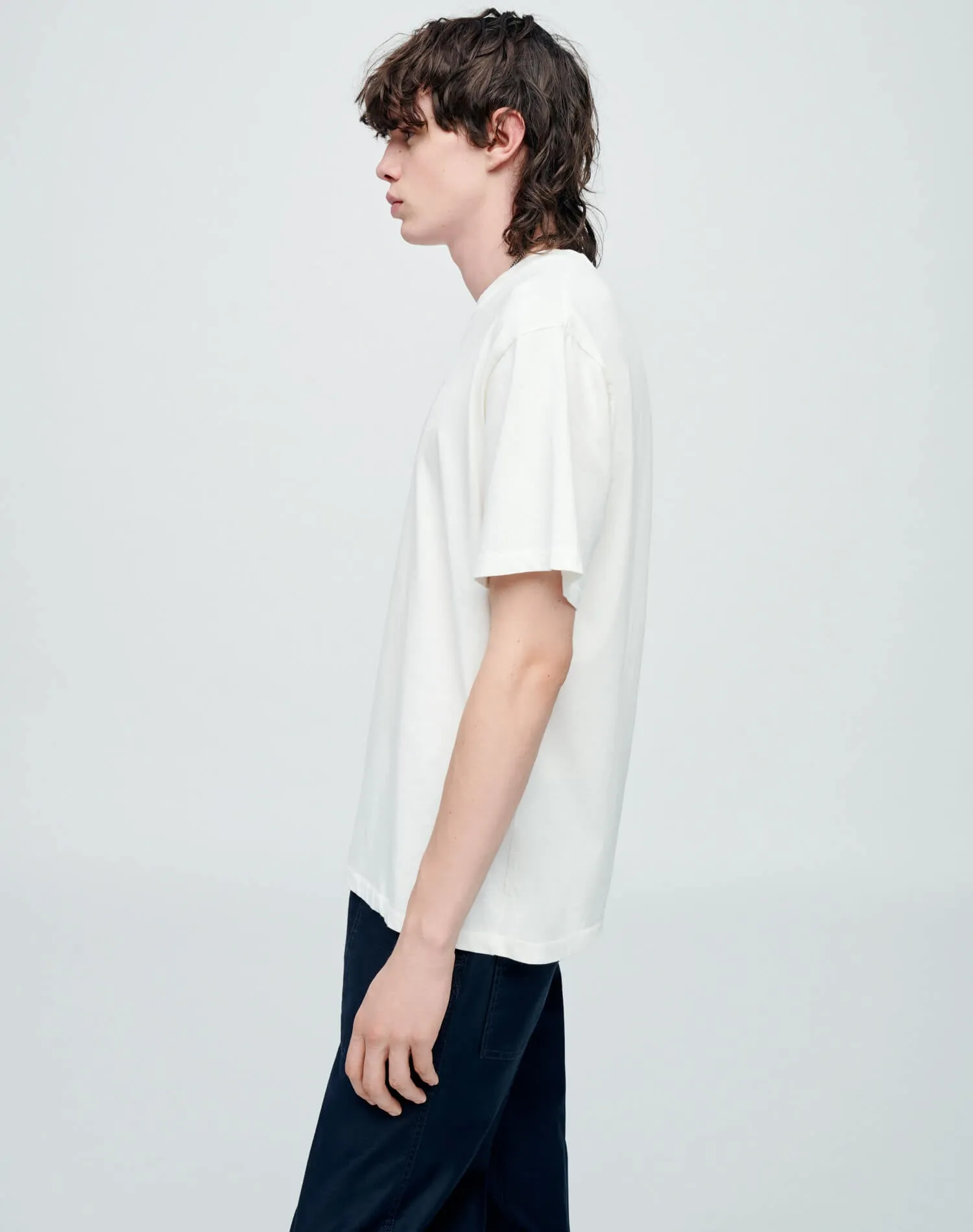 Hanes Loose Tee - Old White sold by Re/Done product image thumbnail 4